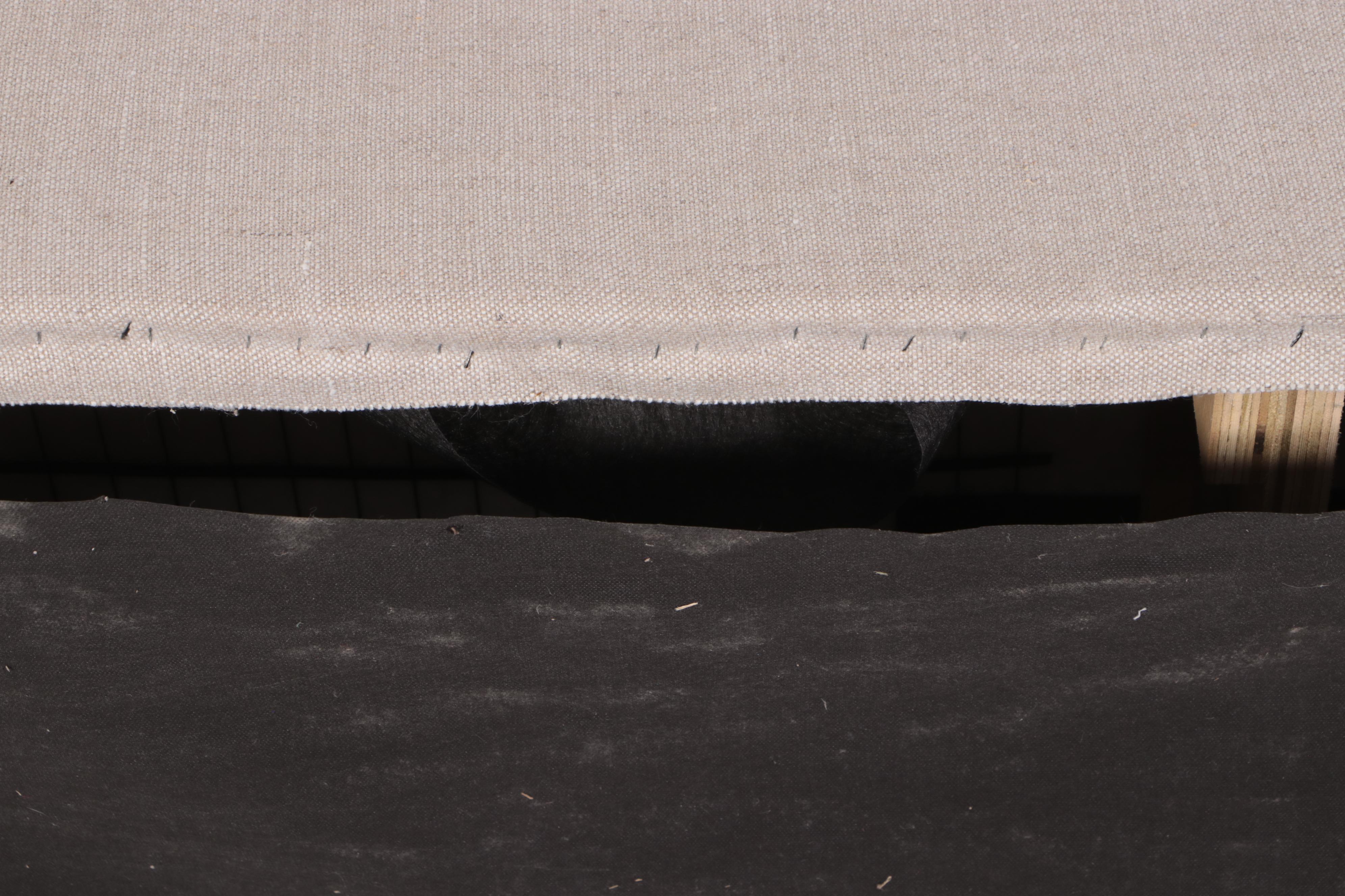 Camden Collection Contemporary Beige Fabric Upholstered Sofa