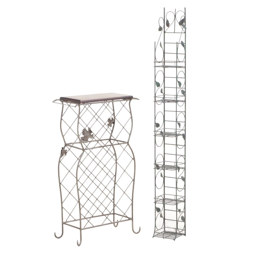 Contemporary Decorative Wire Rack and Table