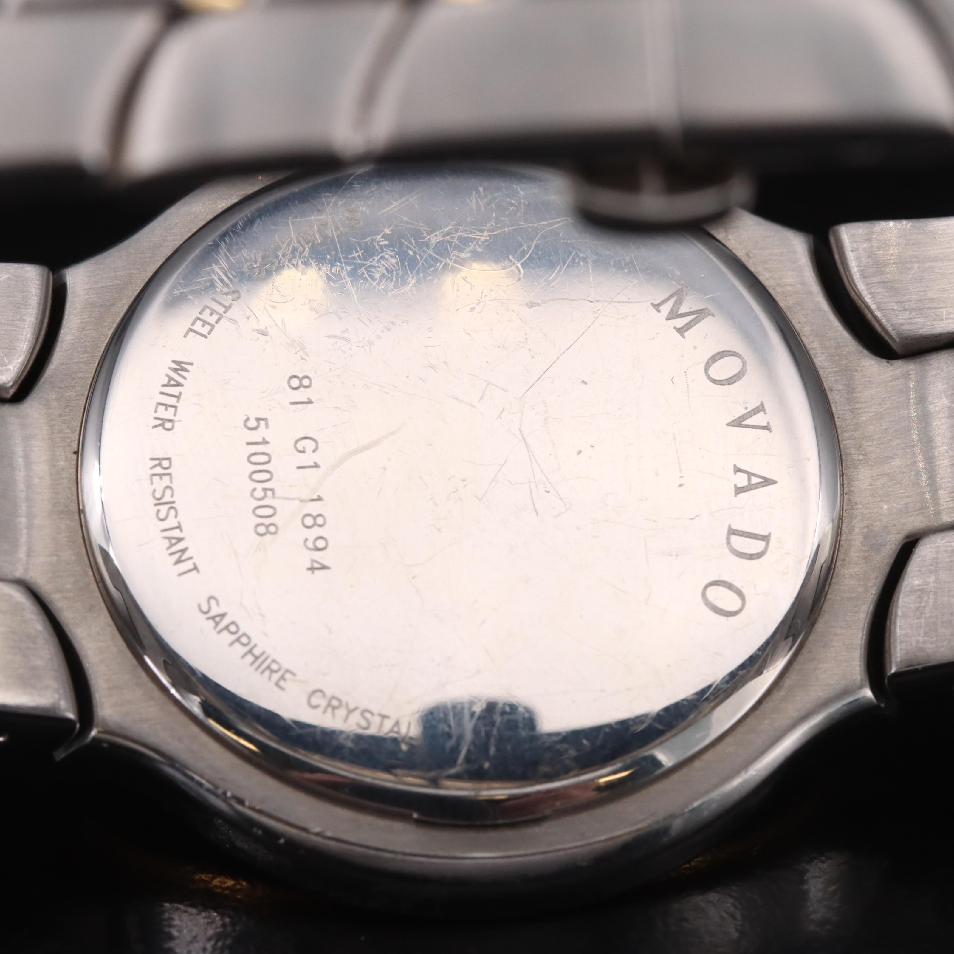 Movado Portico Stainless Steel Watch