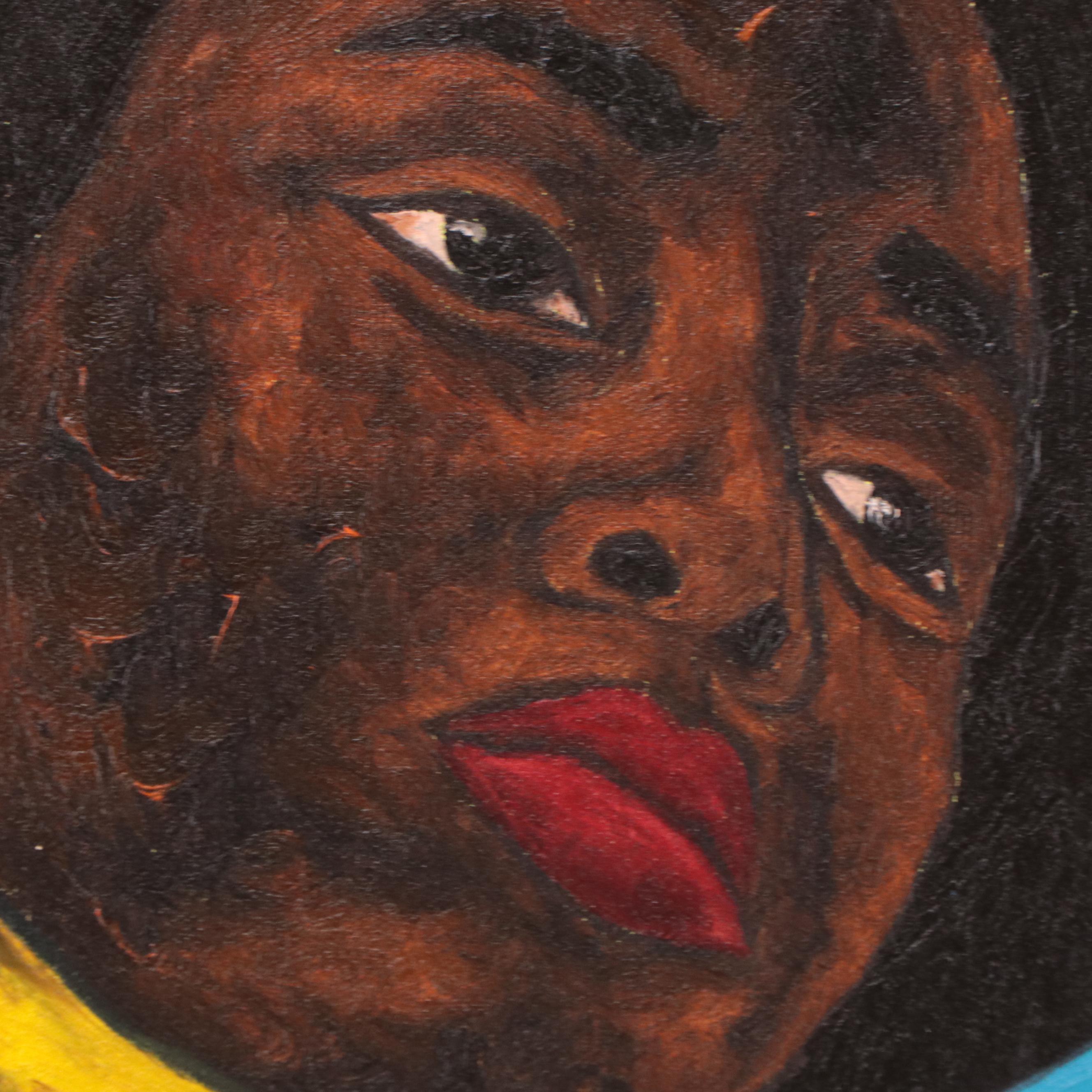 Oluwakemi Omowaire Oil Painting "Some Days," 21st Century