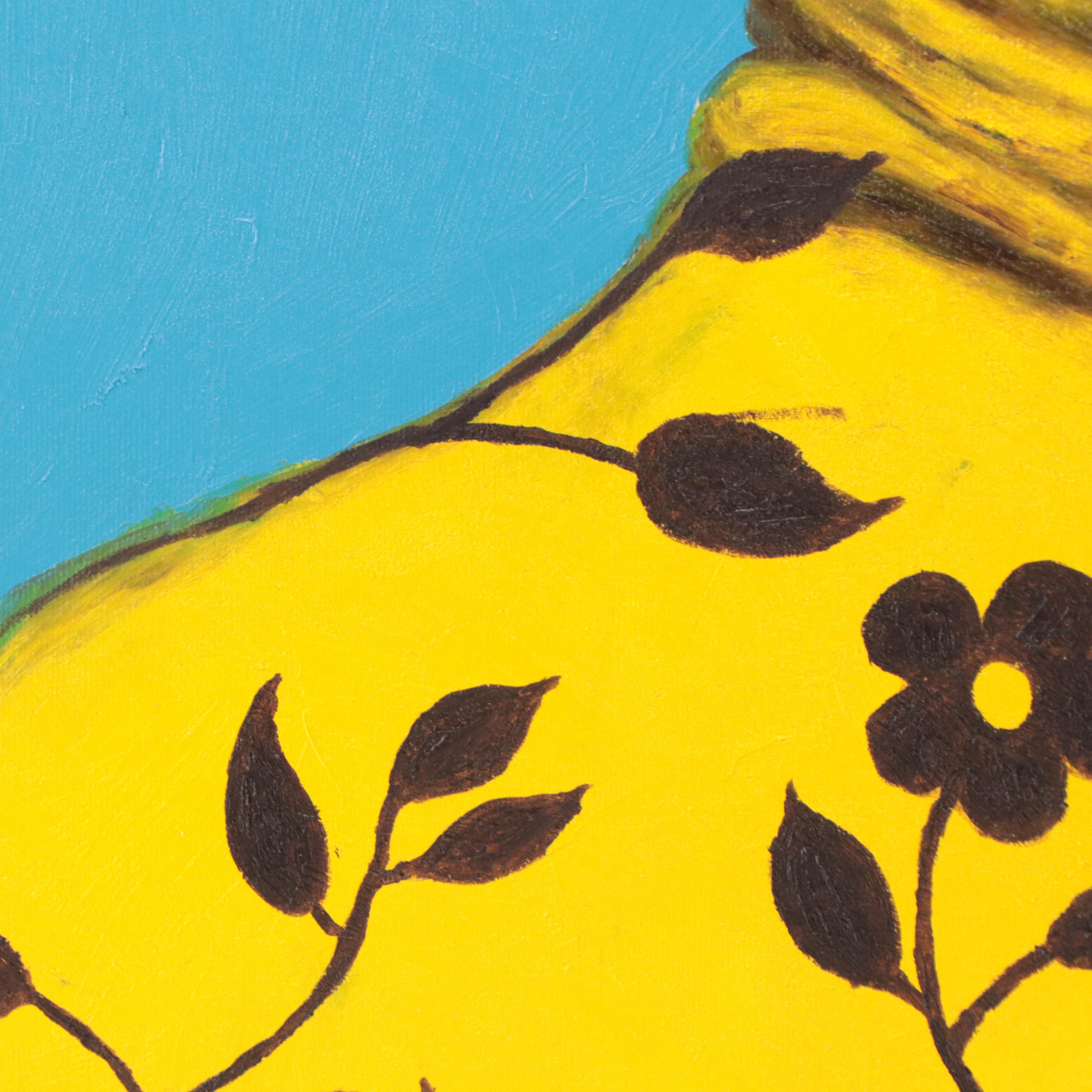 Oluwakemi Omowaire Oil Painting "Some Days," 21st Century