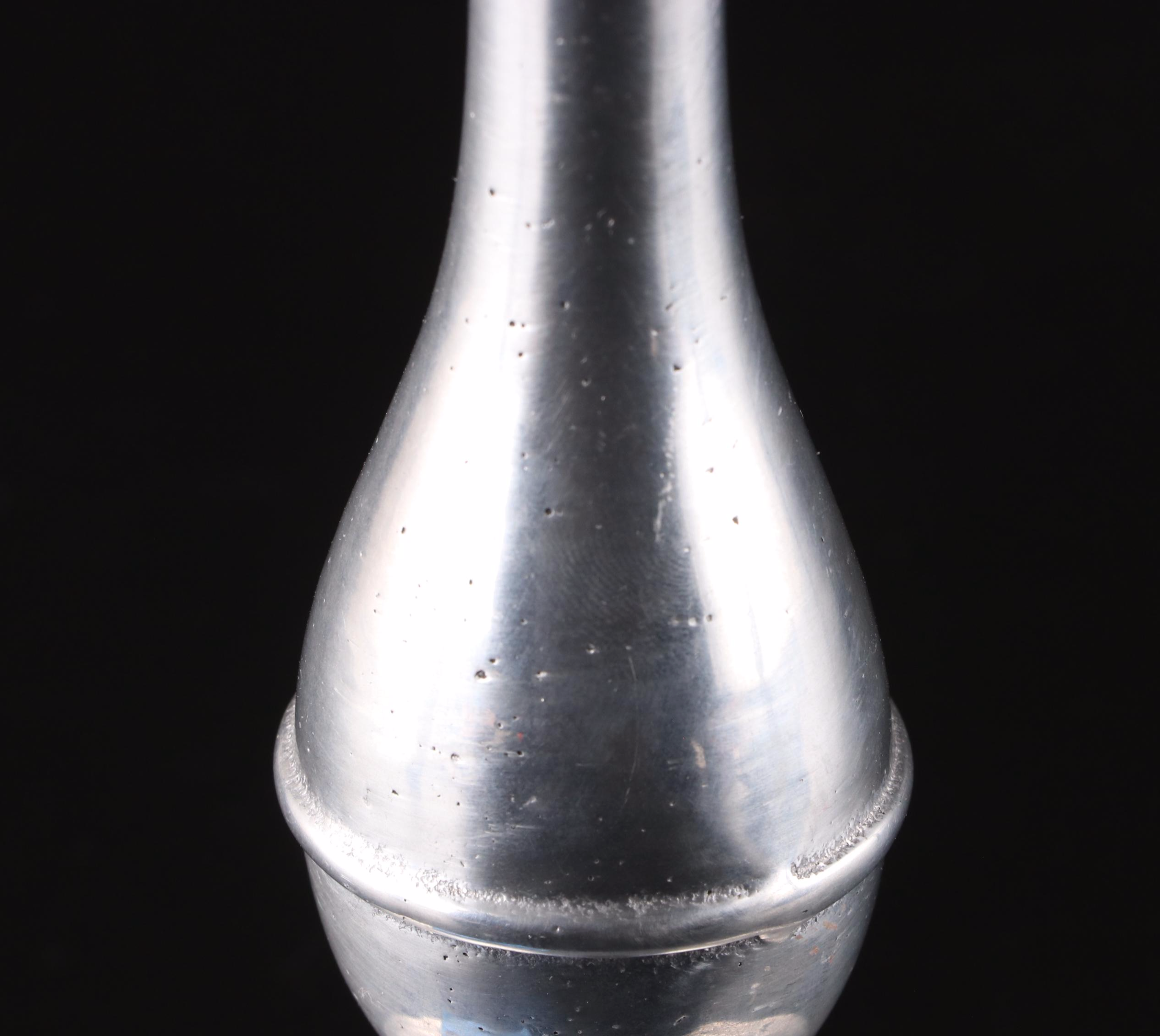 Wilton Pewter Candlesticks with Neiman-Marcus Tobacco Leaf Porcelain Bowl