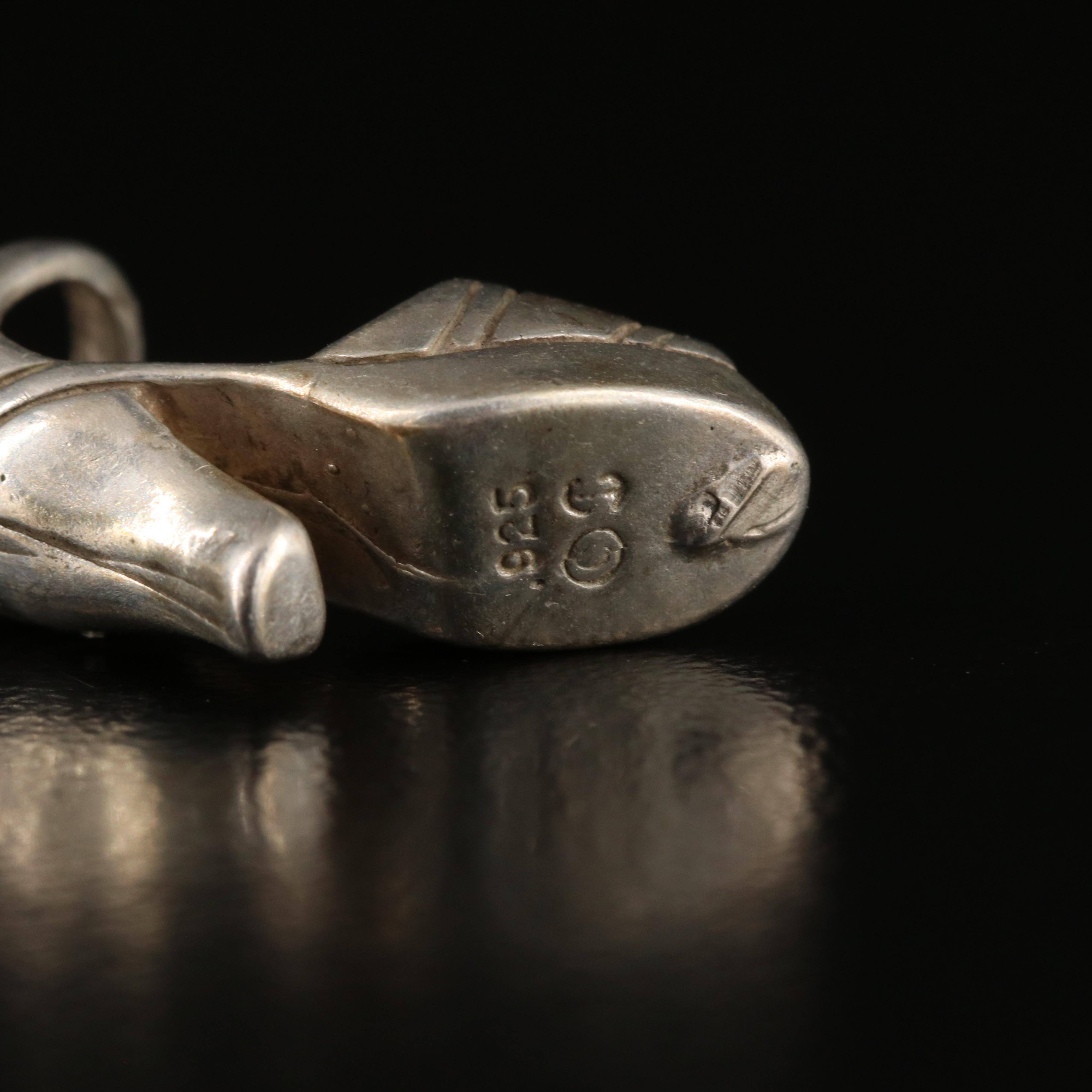 Simone Bijoux Sterling Purse and Shoe Charm Bracelet