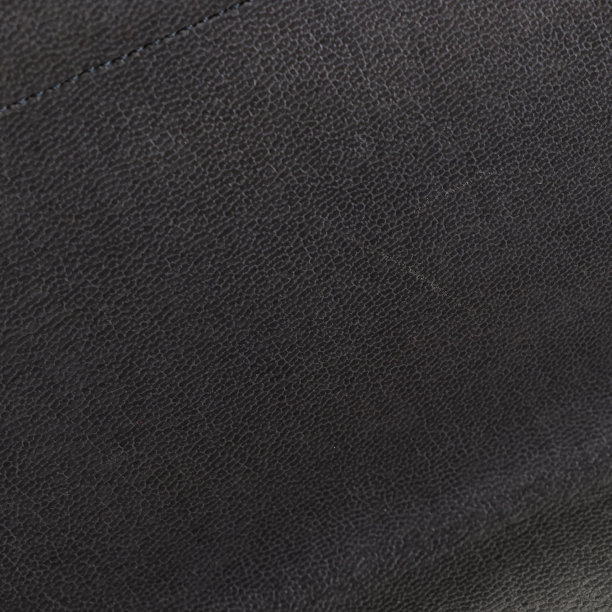 Christian Dior Honeycomb Coated Canvas Clutch with Leather Trim