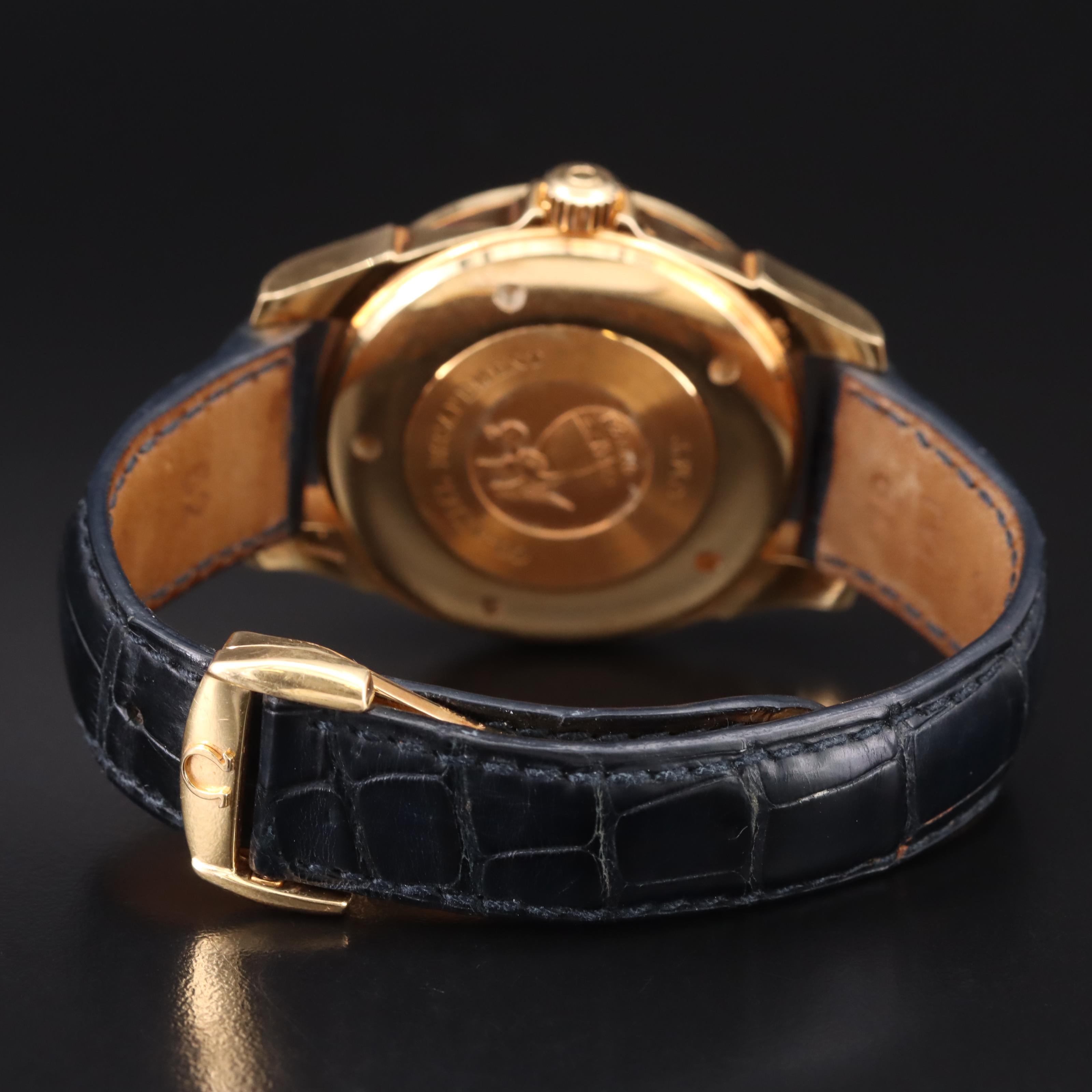 18K 2006 Omega Deville GMT Watch