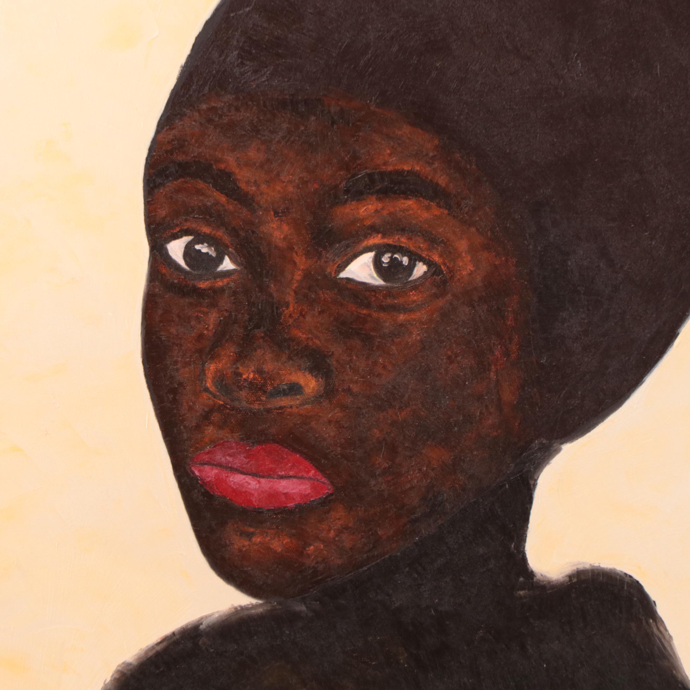 Oluwakemi Omowaire Oil Painting "Olori," 2023