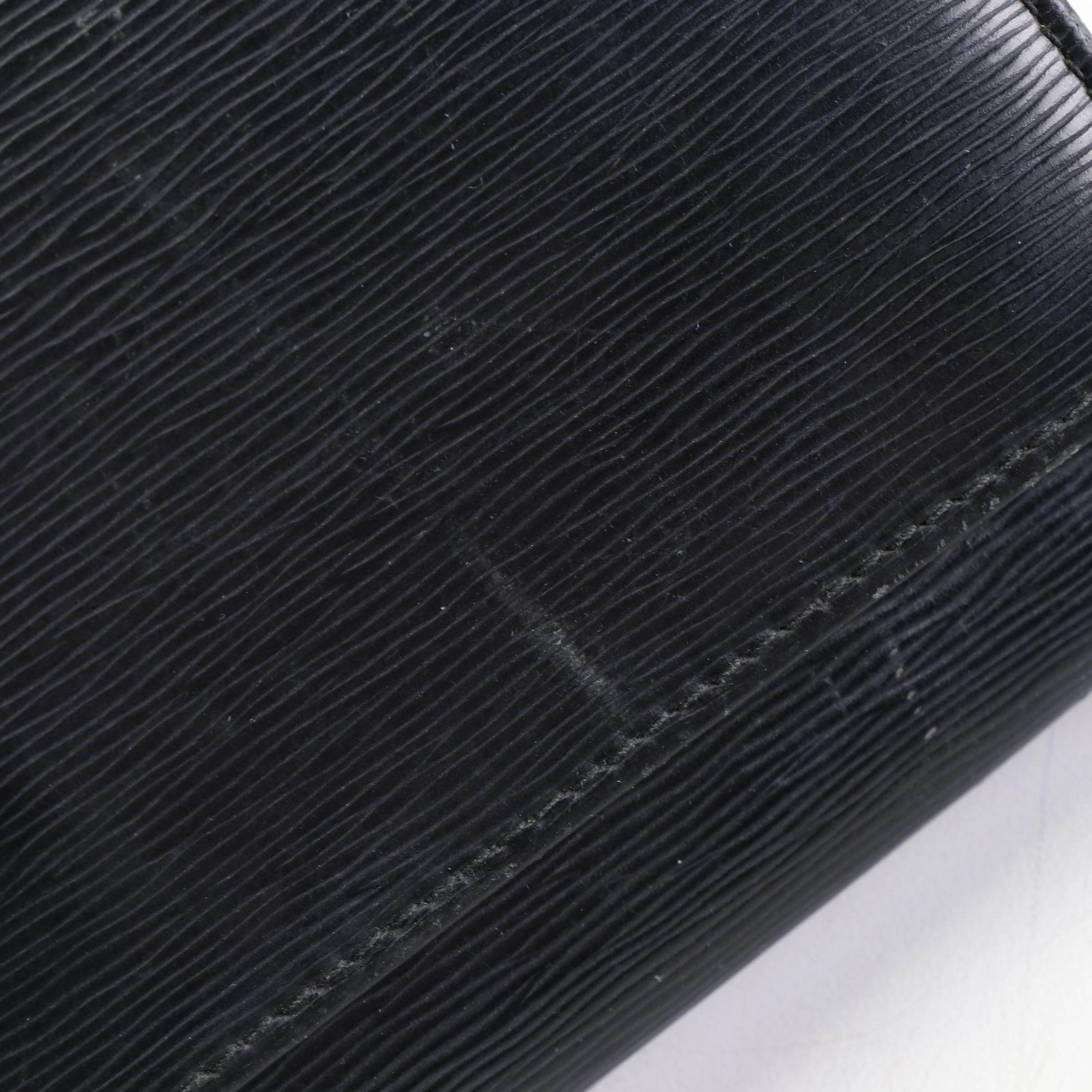 Prada Textured Leather Chain Strap Crossbody Wallet