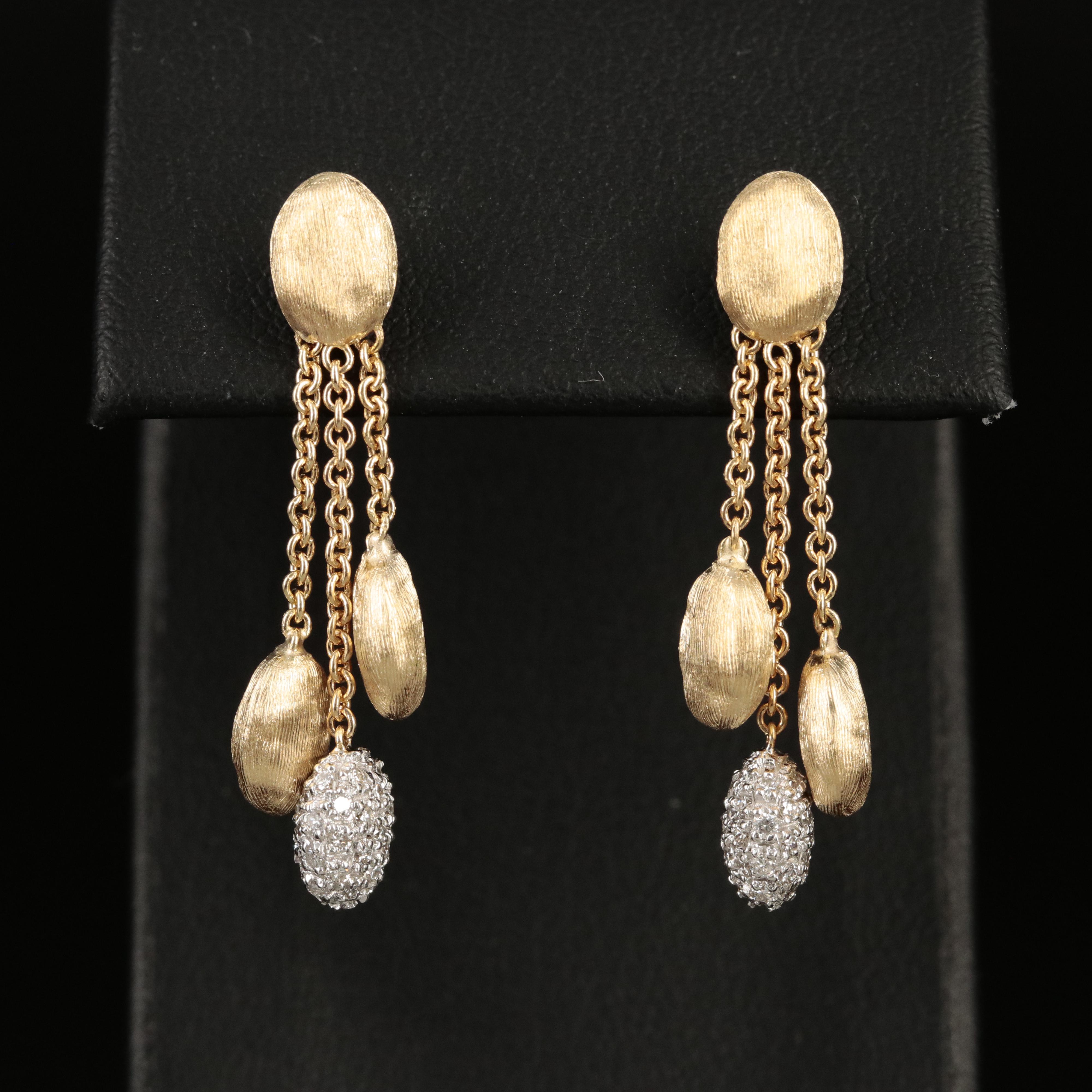 Marco Bicego "Siviglia" 18K 0.60 CTW Diamond Earrings