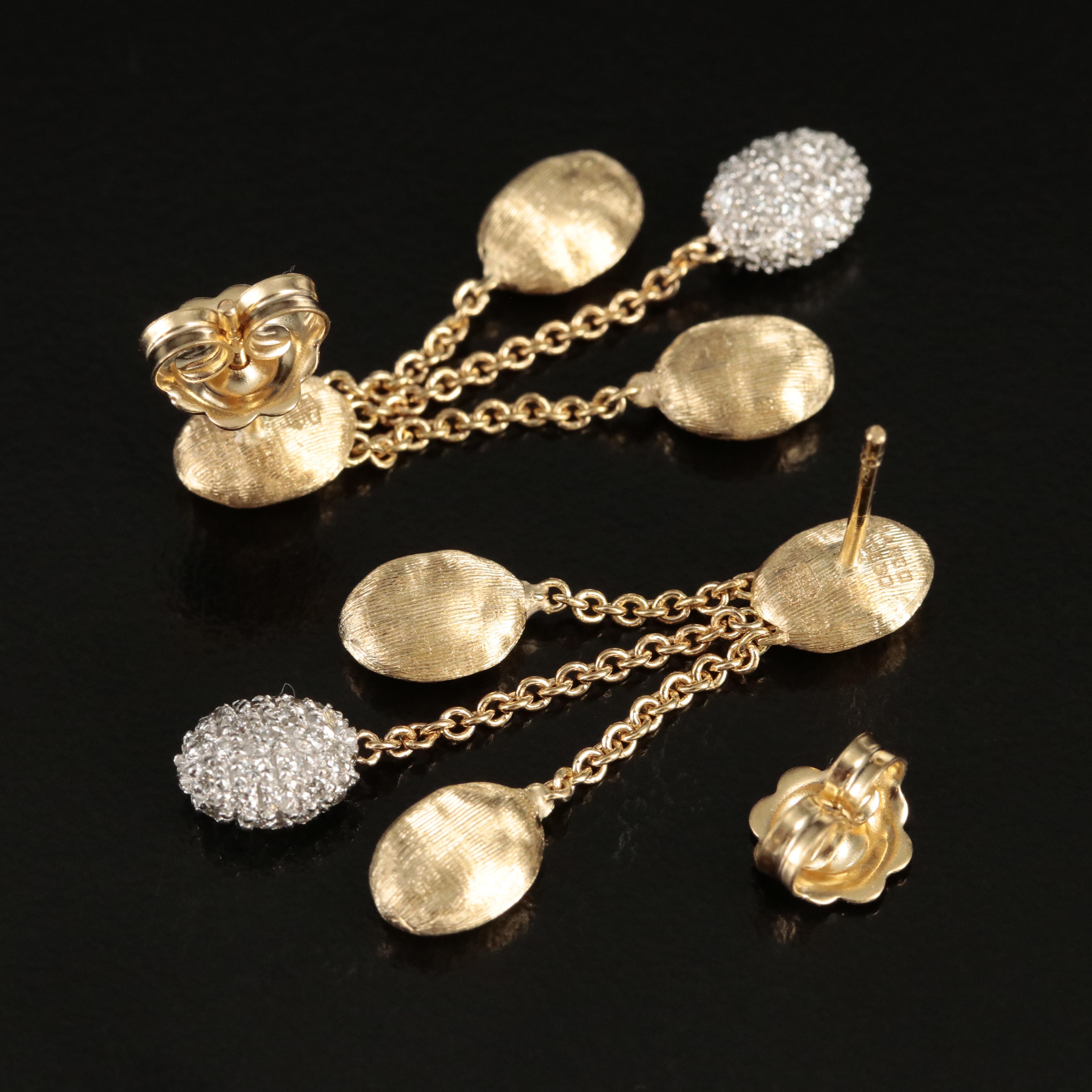 Marco Bicego "Siviglia" 18K 0.60 CTW Diamond Earrings