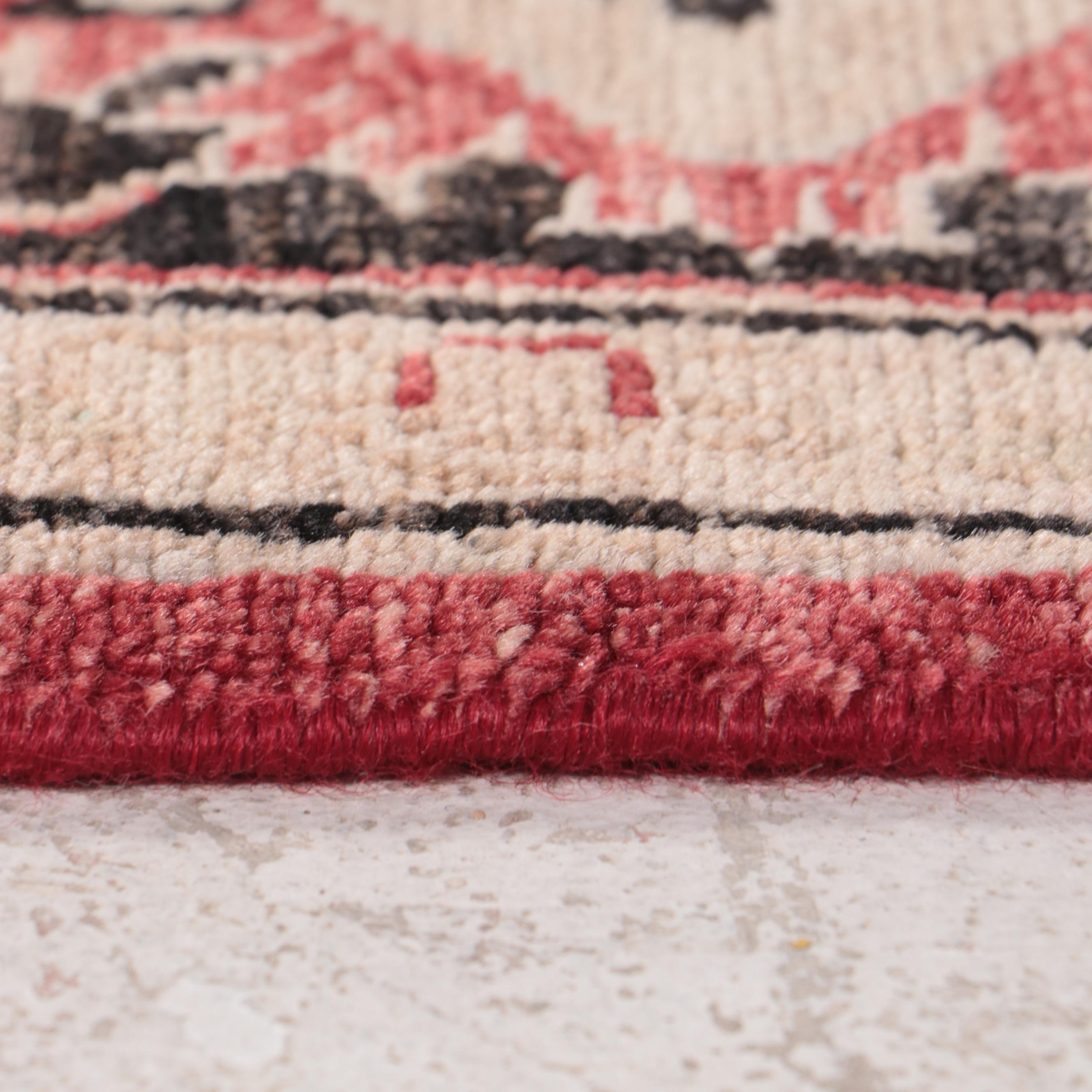 4'5 x 7' Power-Loomed Pakistani Peshawar Area Rug