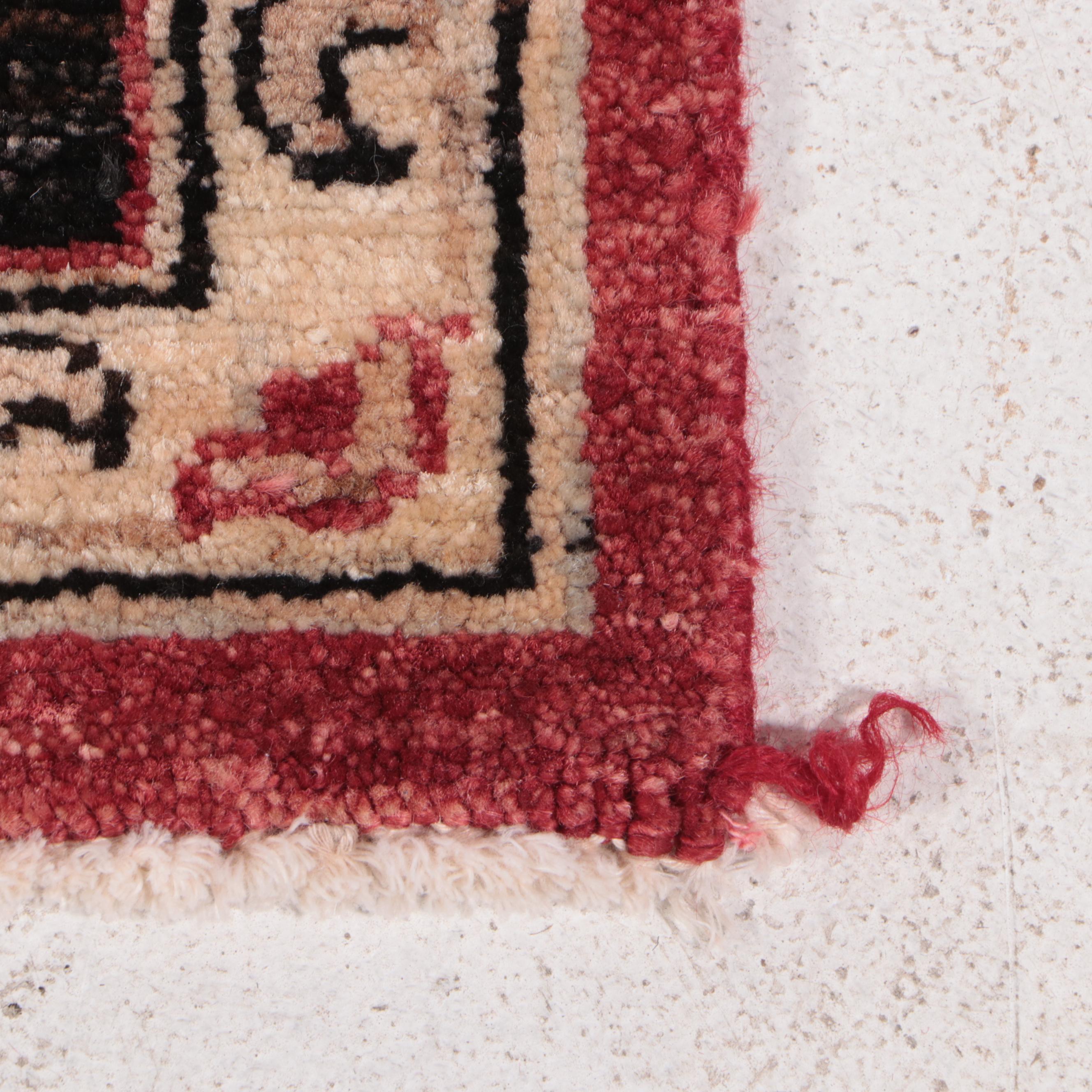 4'5 x 7' Power-Loomed Pakistani Peshawar Area Rug