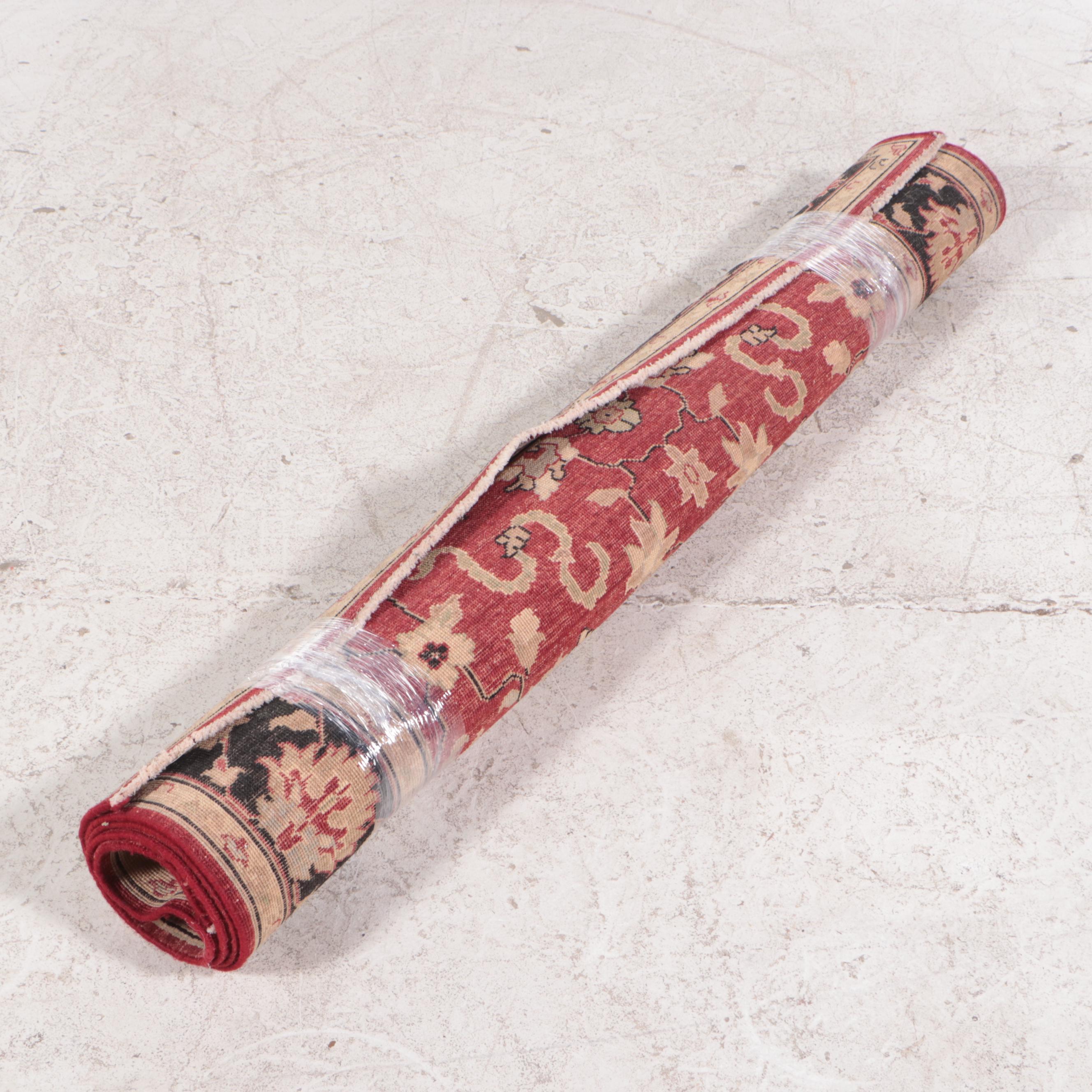 4'5 x 7' Power-Loomed Pakistani Peshawar Area Rug