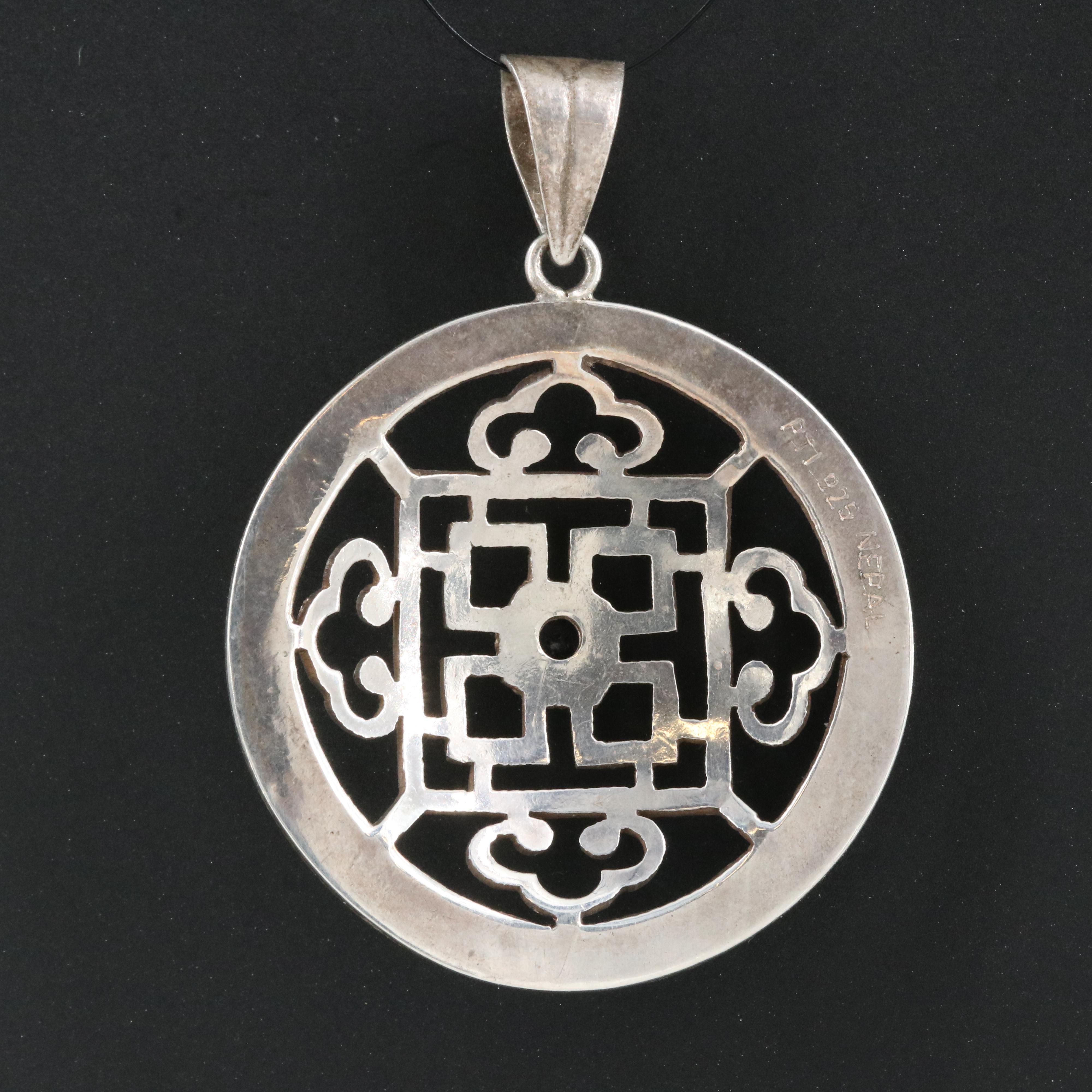 Sterling Iolite Pendant