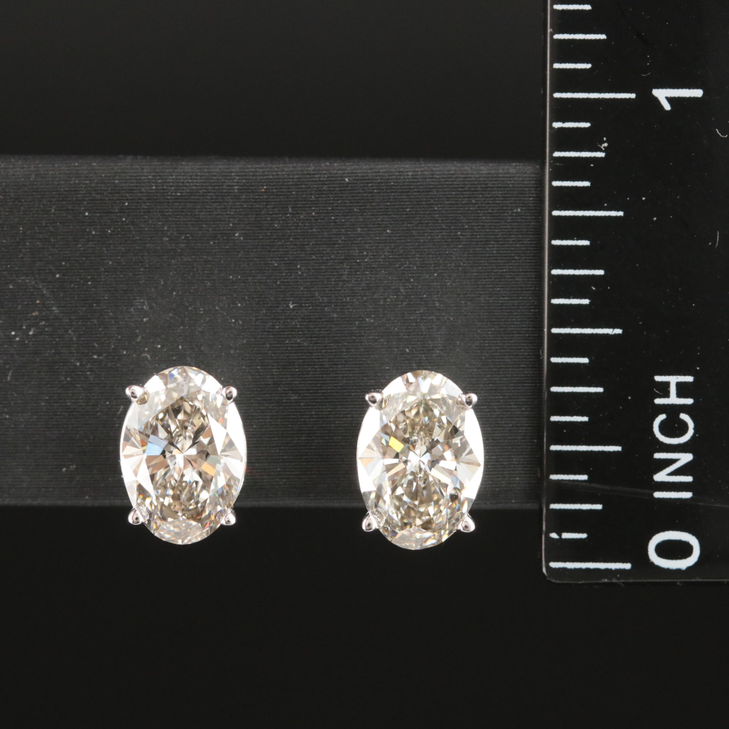 14K 3.21 CTW Lab Grown Diamond Stud Earrings