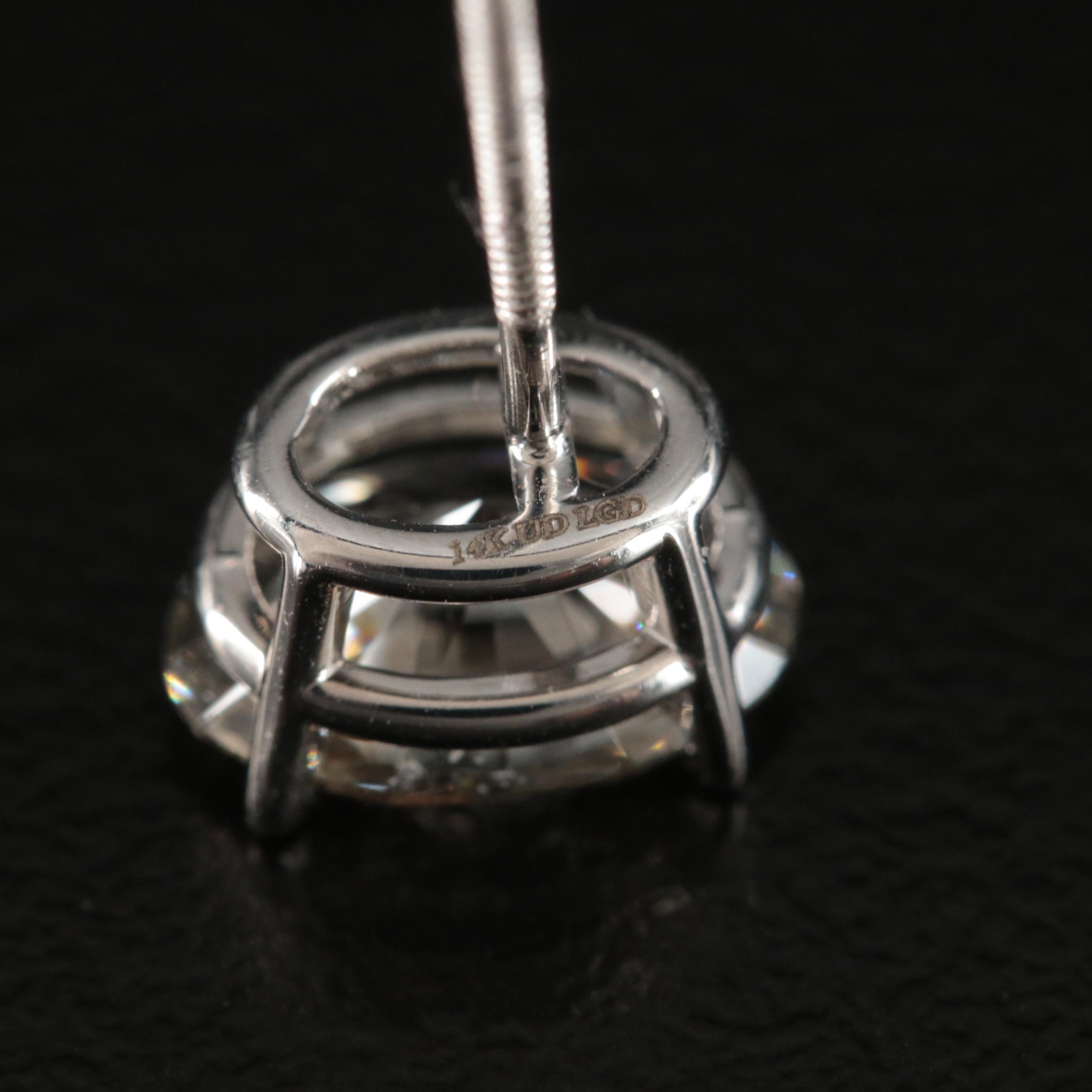 14K 3.21 CTW Lab Grown Diamond Stud Earrings