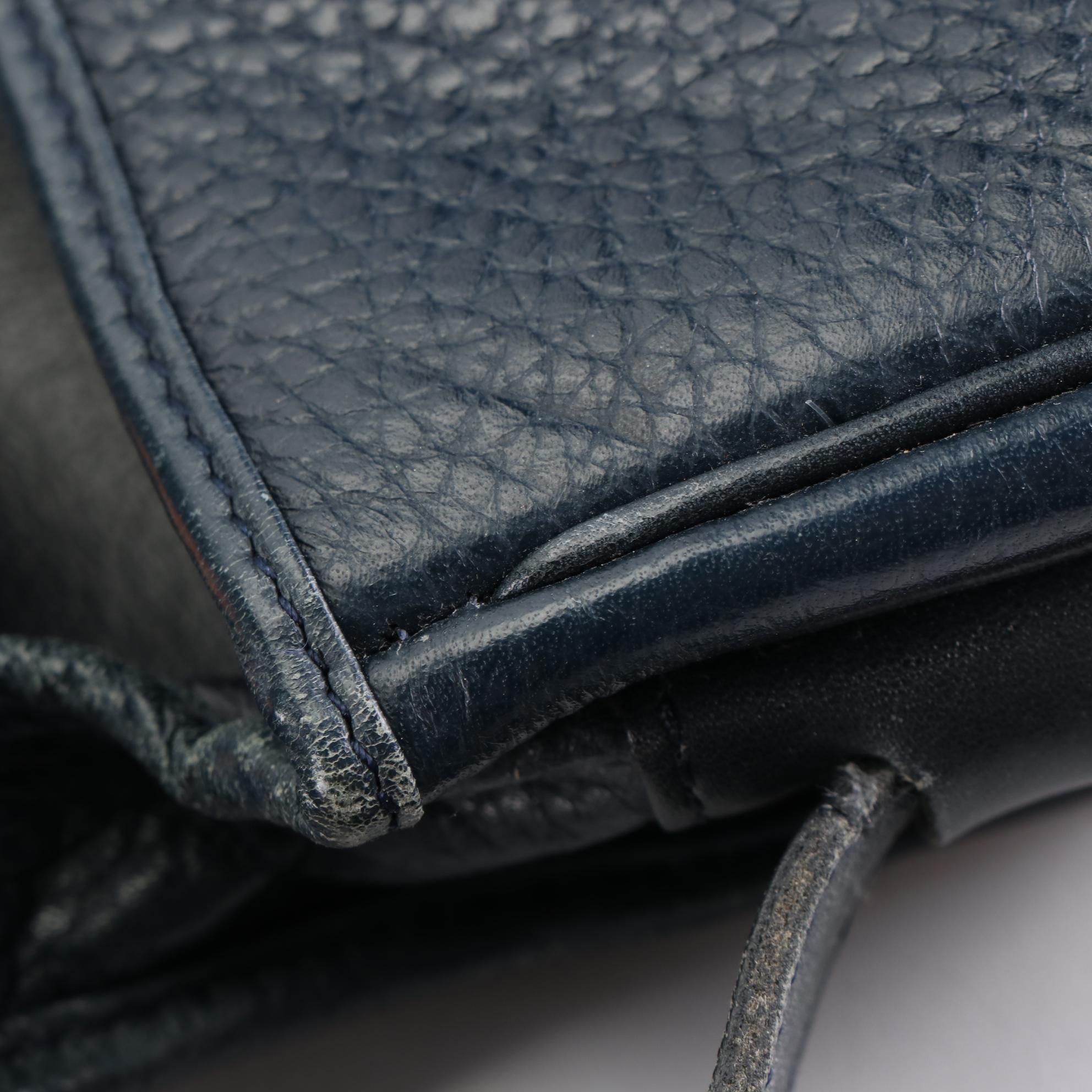 Christian Dior Grained Leather Shoulder Bag