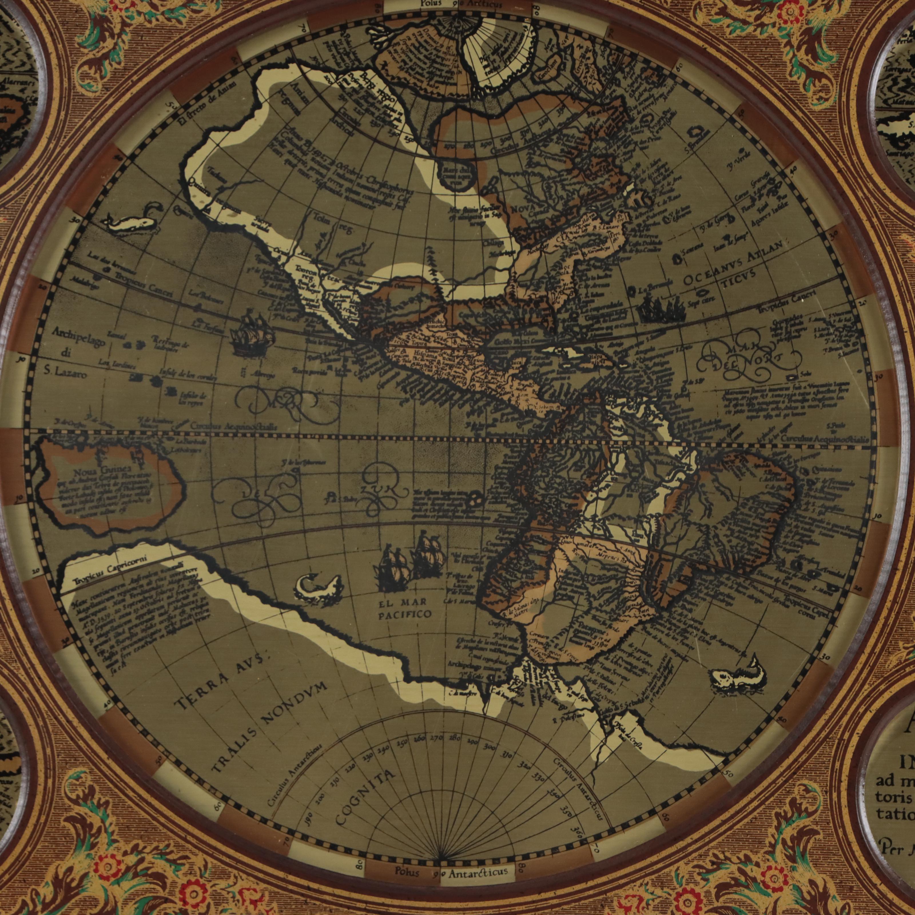 Masketeers Reproduction Western Hemisphere Map "America Sive India Nova"