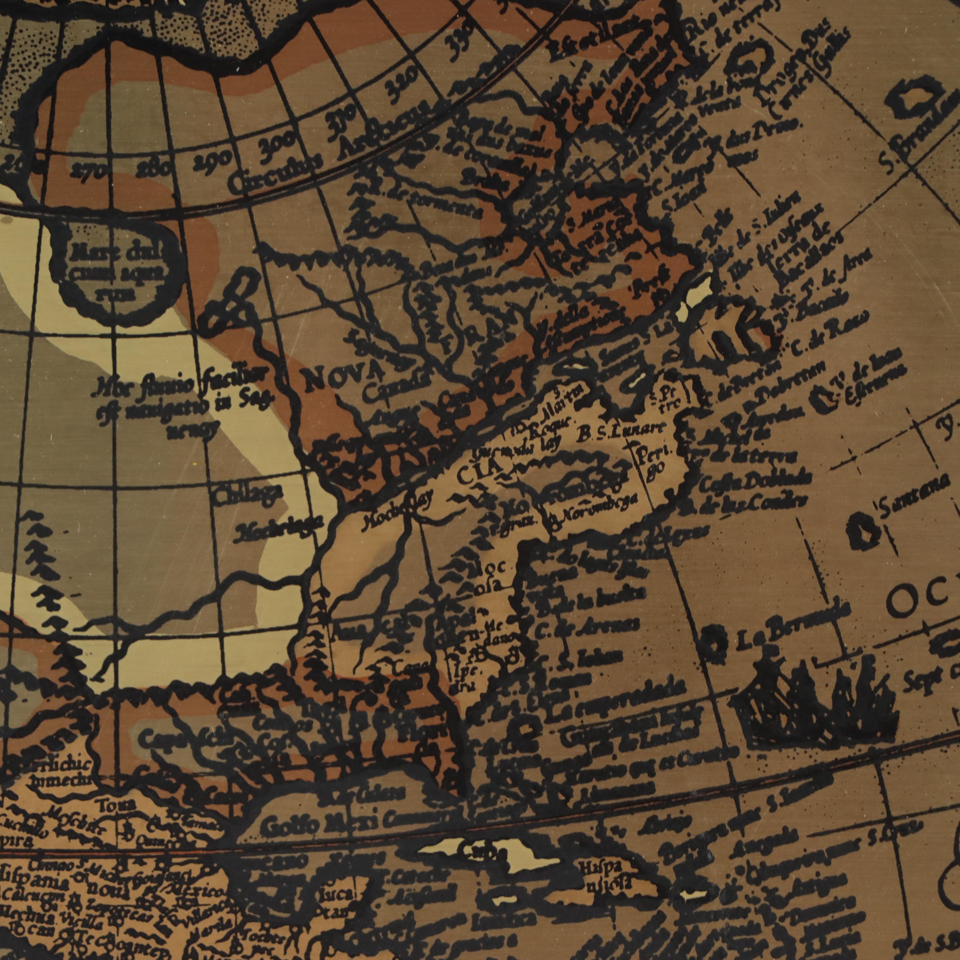 Masketeers Reproduction Western Hemisphere Map "America Sive India Nova"