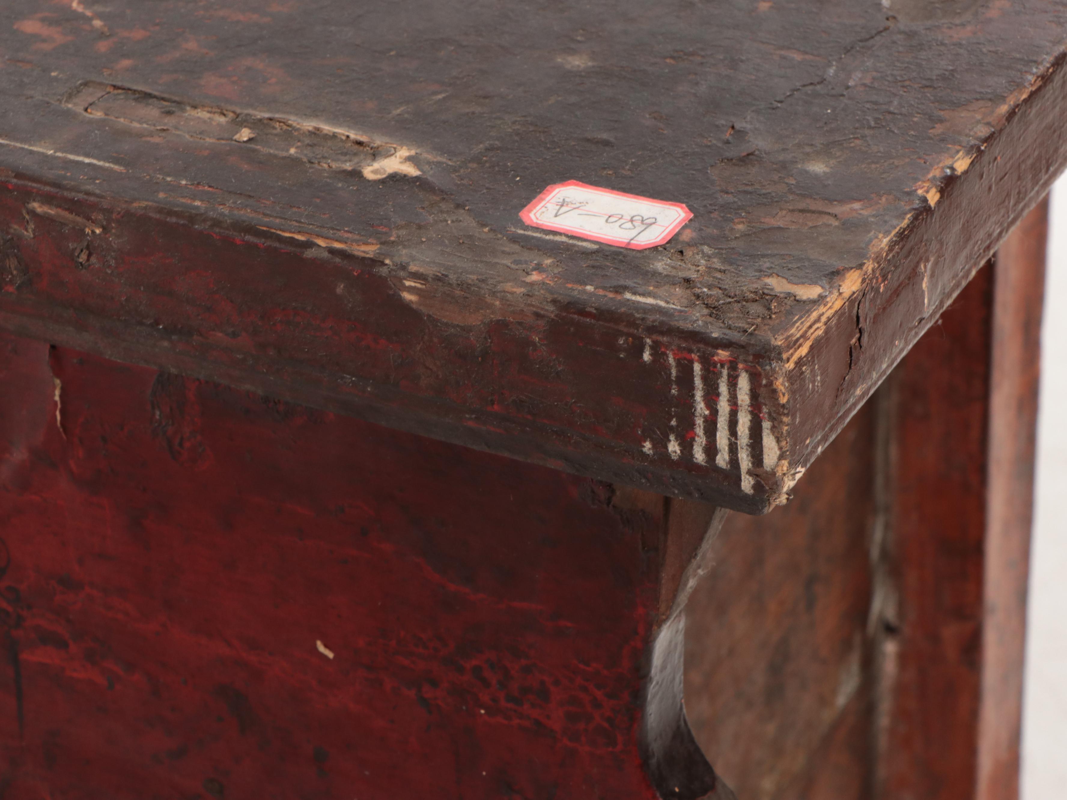 Chinese Lacquered Wood Altar Cabinet