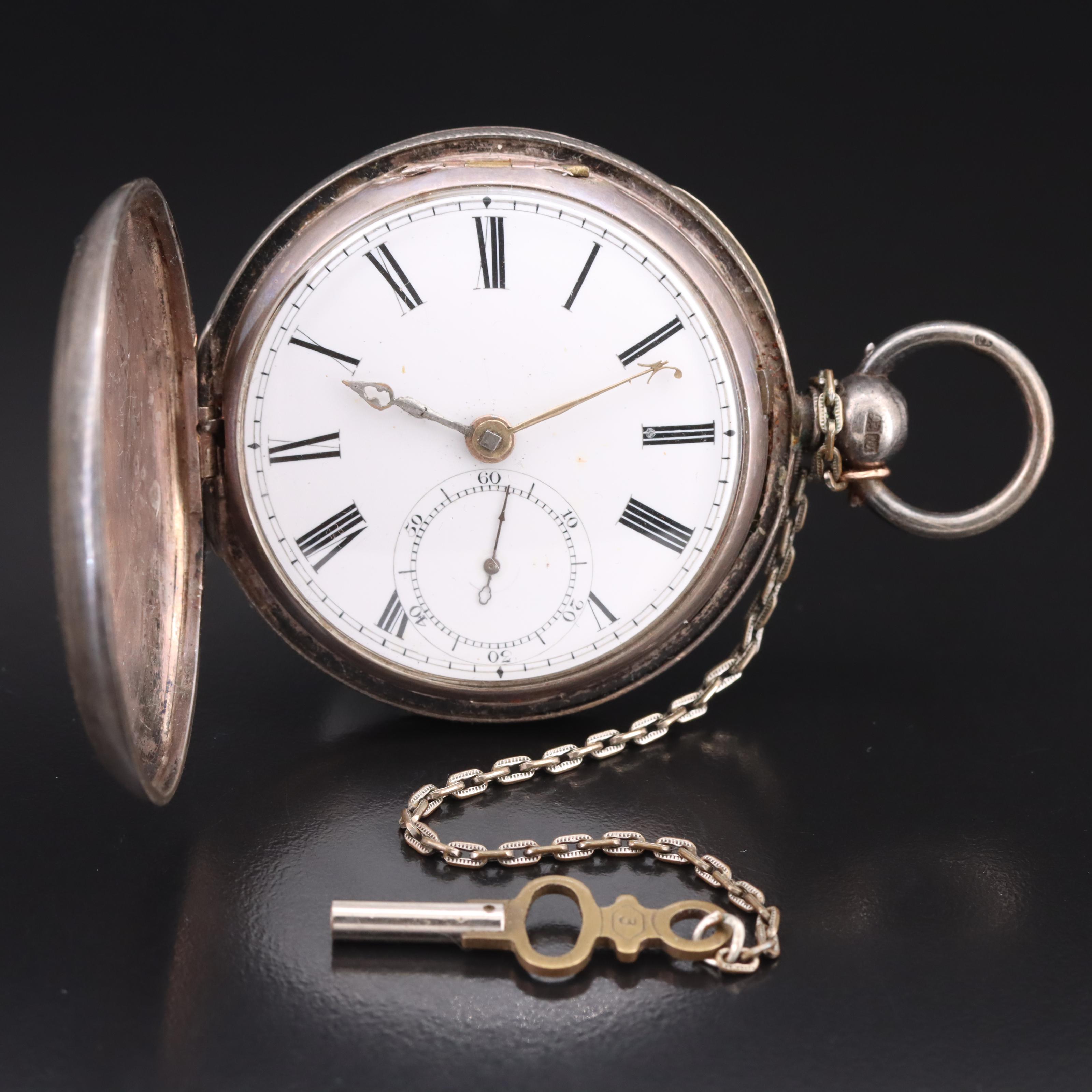 Vintage British Sterling Pocket Watch