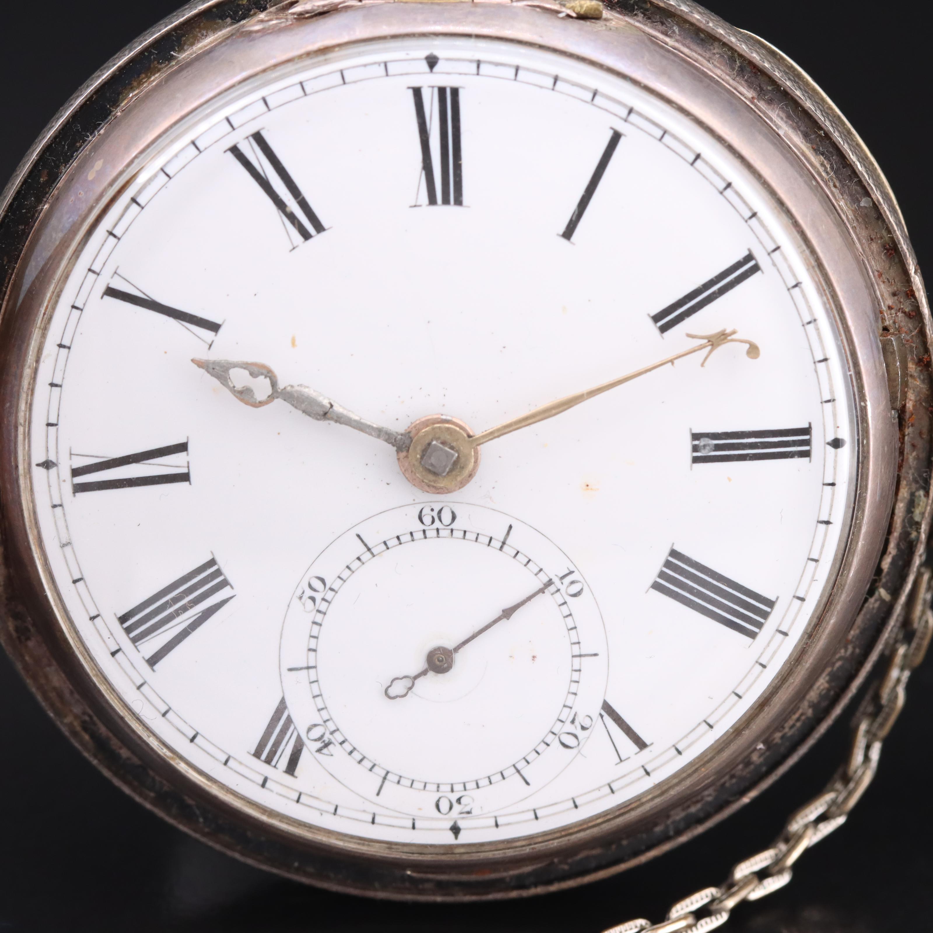 Vintage British Sterling Pocket Watch
