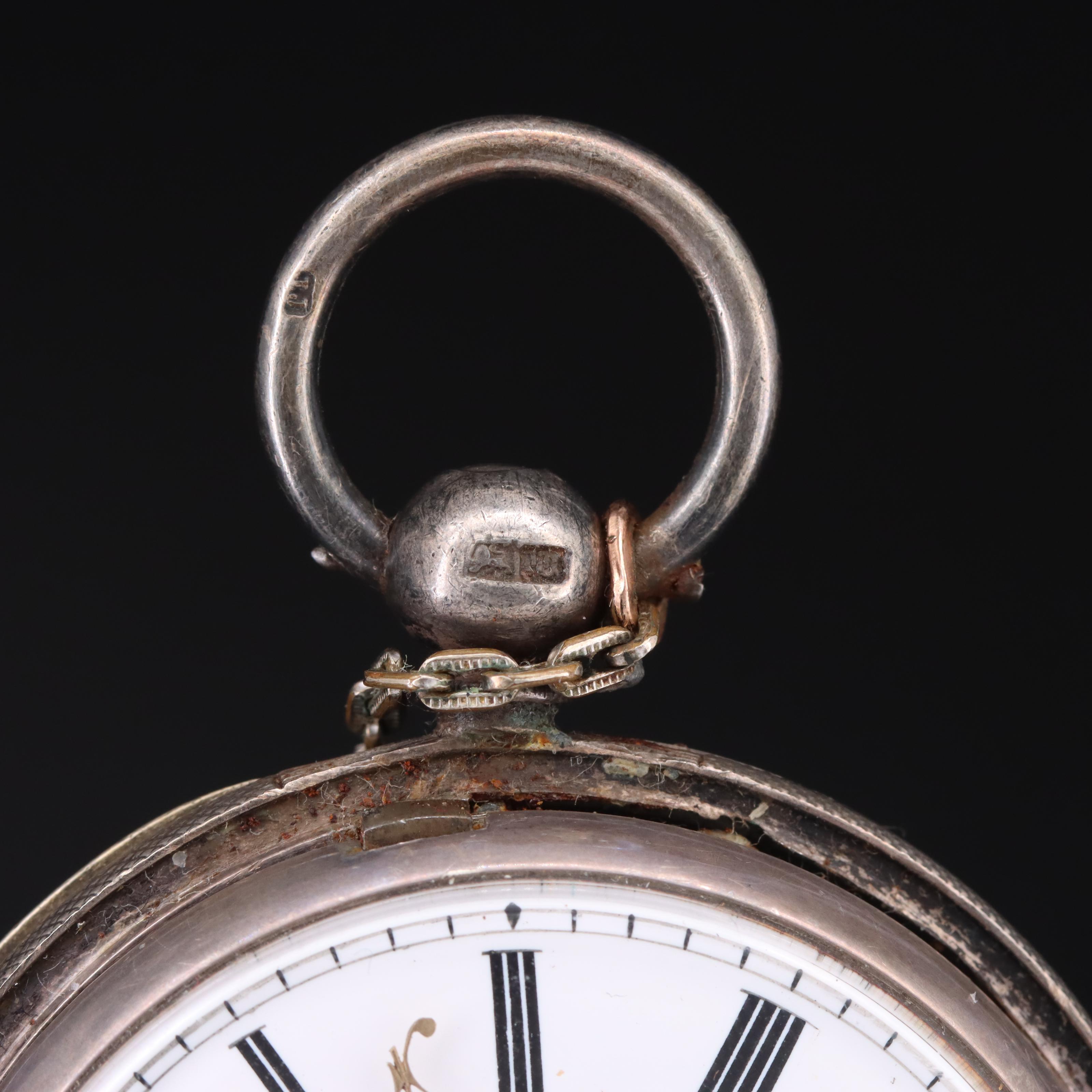Vintage British Sterling Pocket Watch
