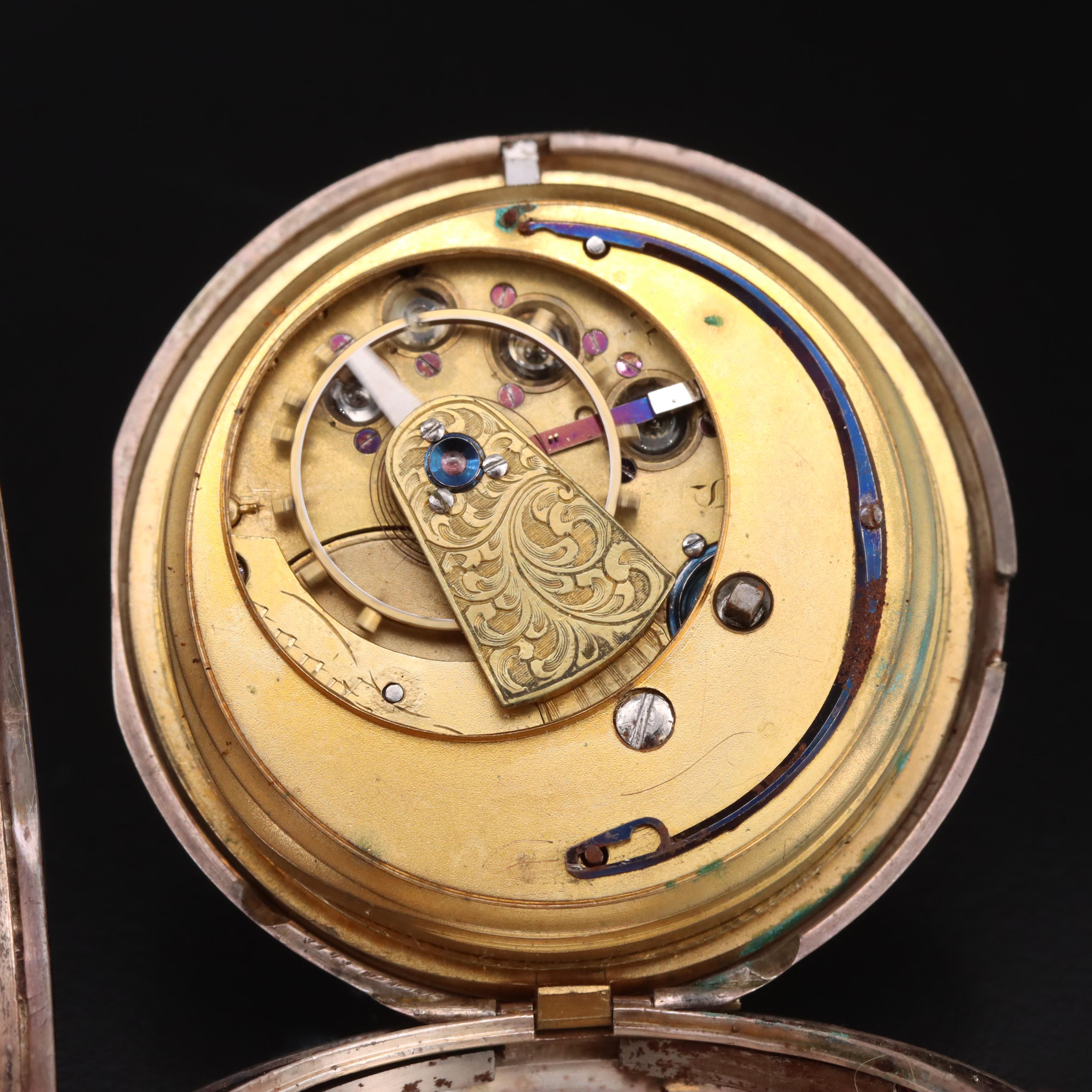 Vintage British Sterling Pocket Watch