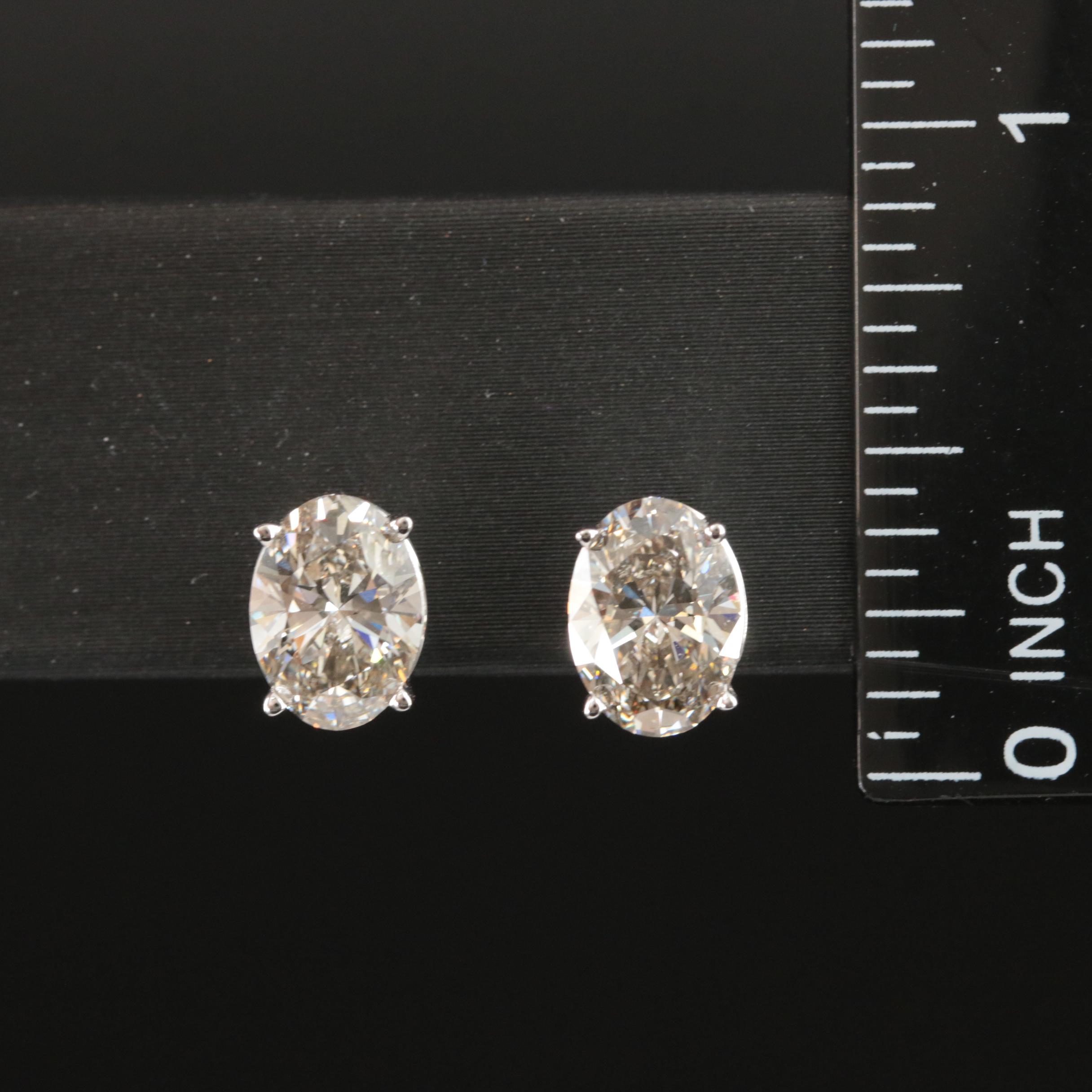 14K 3.23 CTW Lab Grown Diamond Stud Earrings