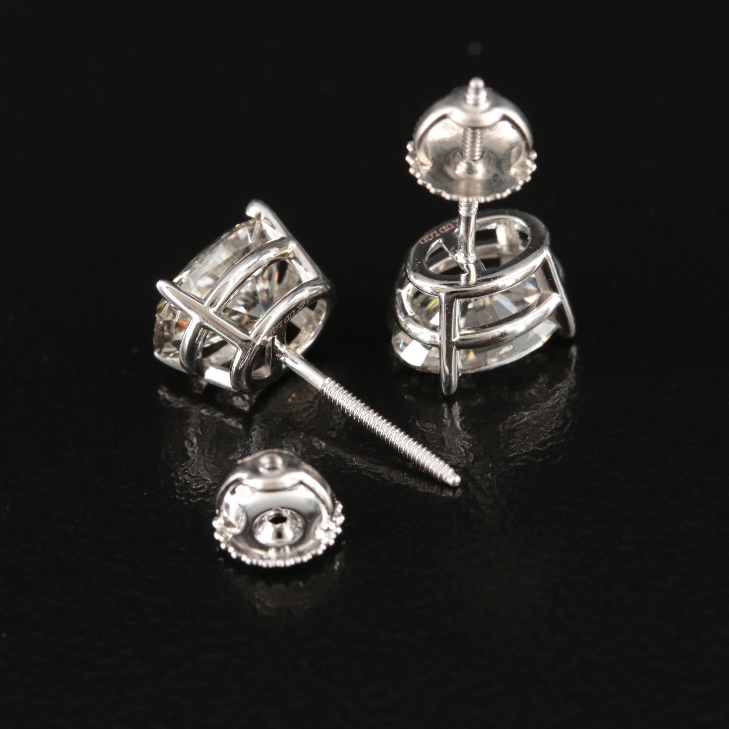 14K 3.23 CTW Lab Grown Diamond Stud Earrings