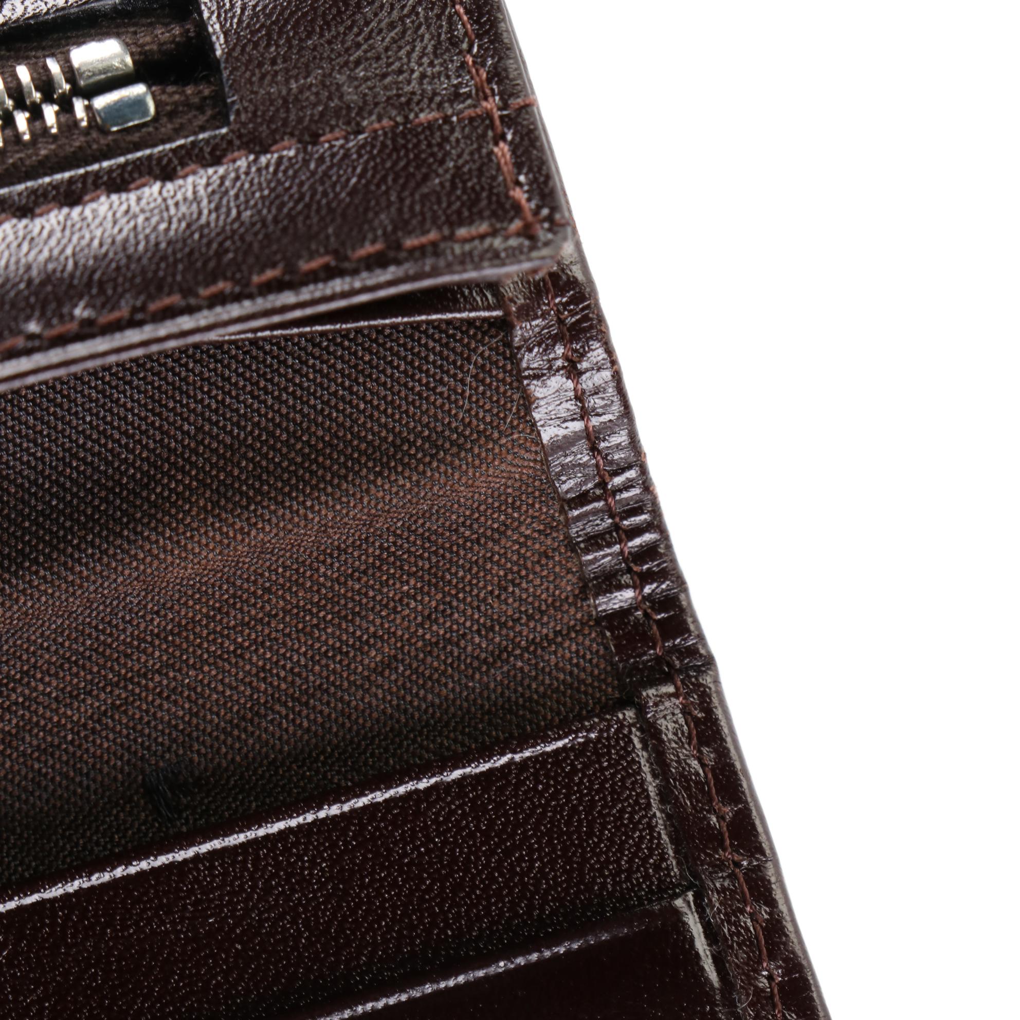 Fendi Zucca Canvas and Leather Wallet