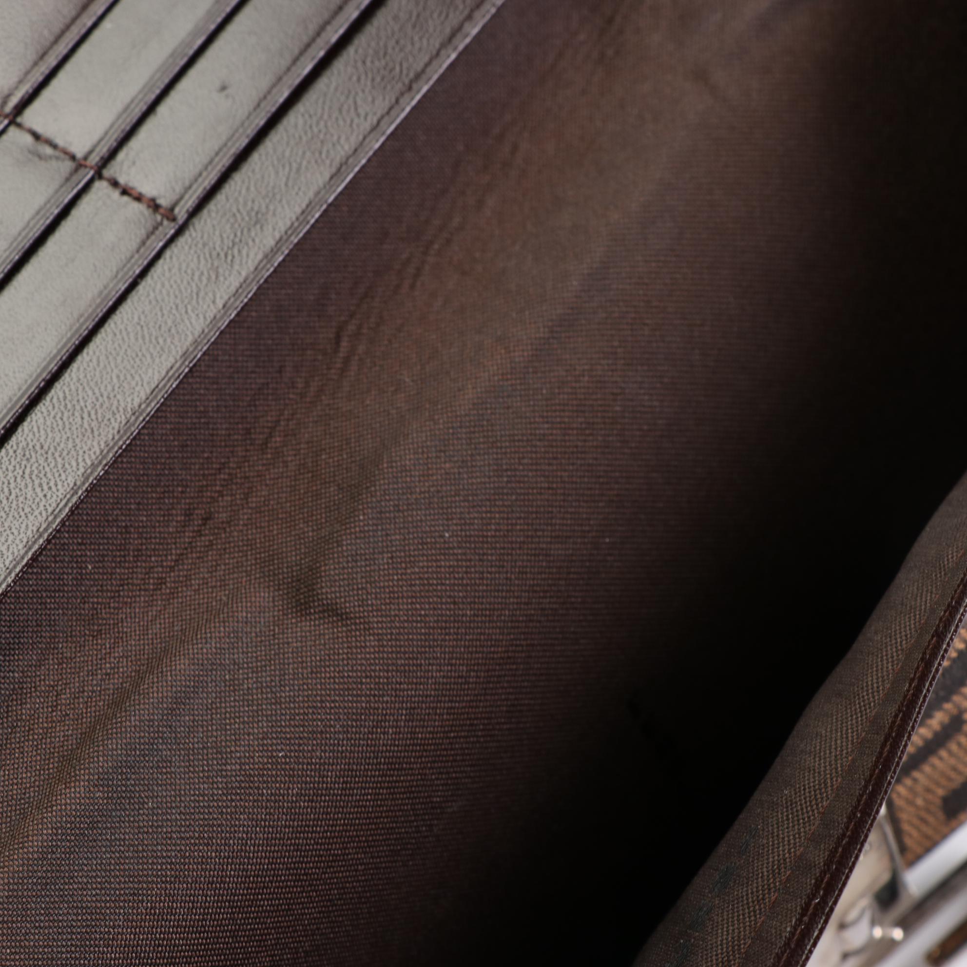 Fendi Zucca Canvas and Leather Wallet