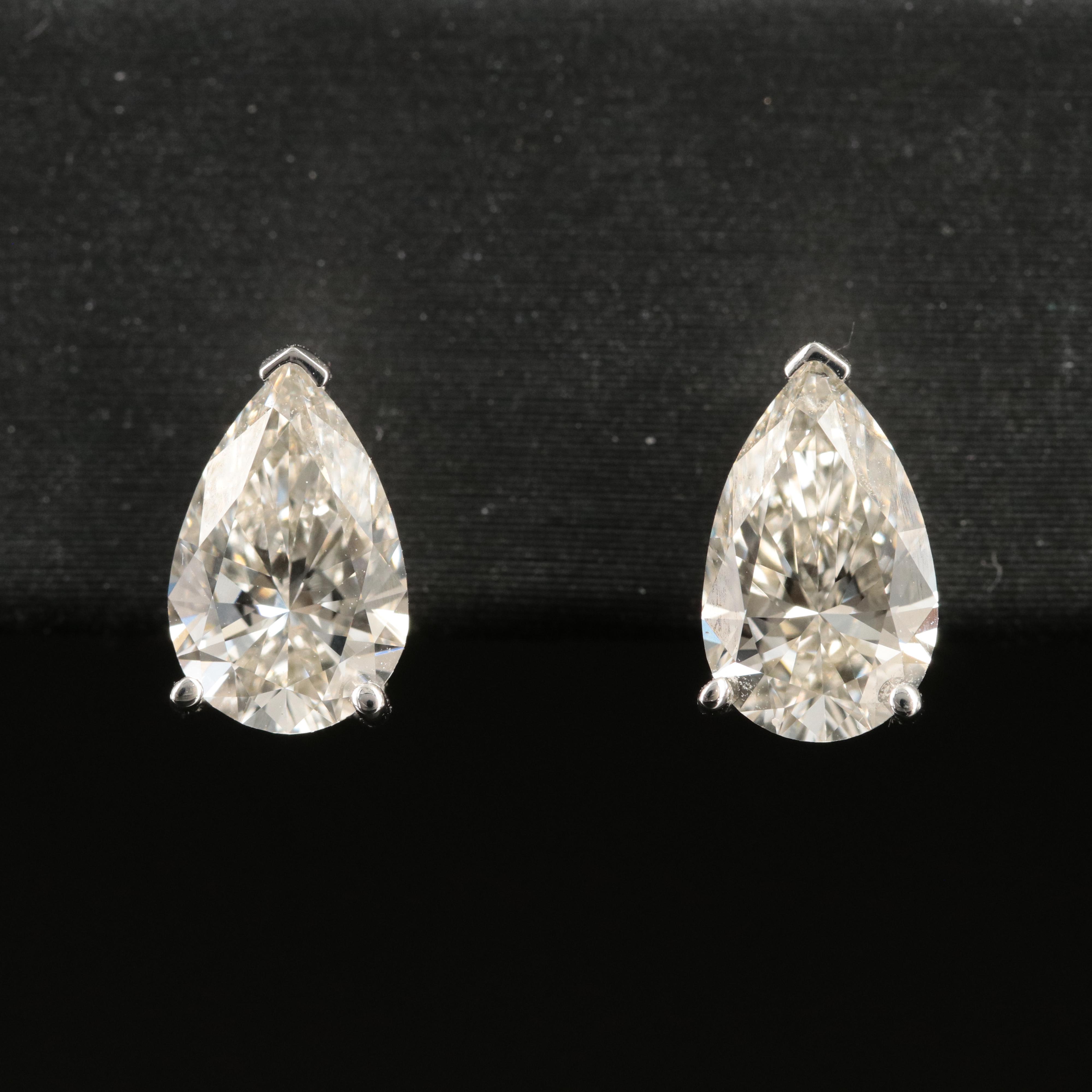 14K 2.20 CTW Lab Grown Diamond Stud Earrings