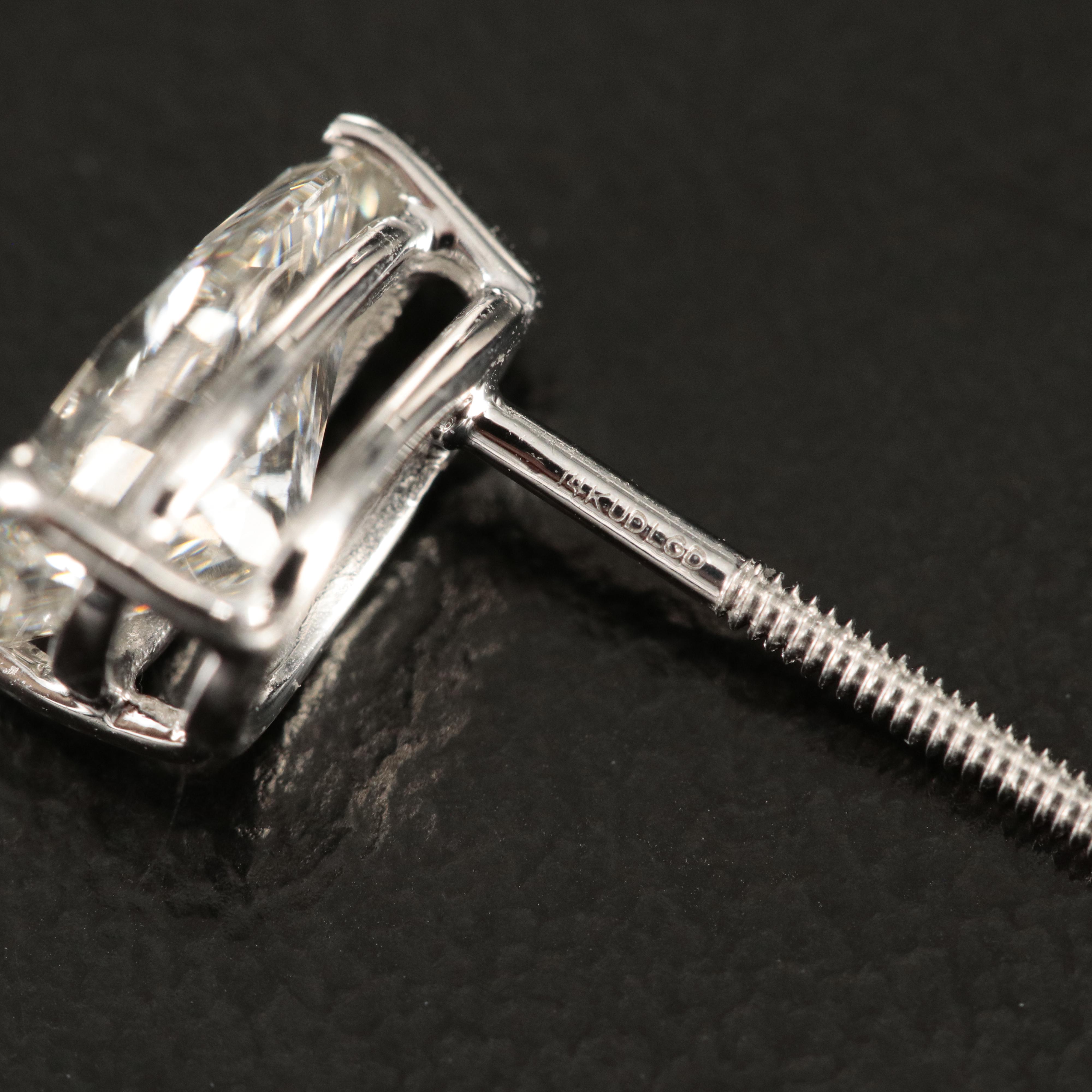 14K 2.20 CTW Lab Grown Diamond Stud Earrings