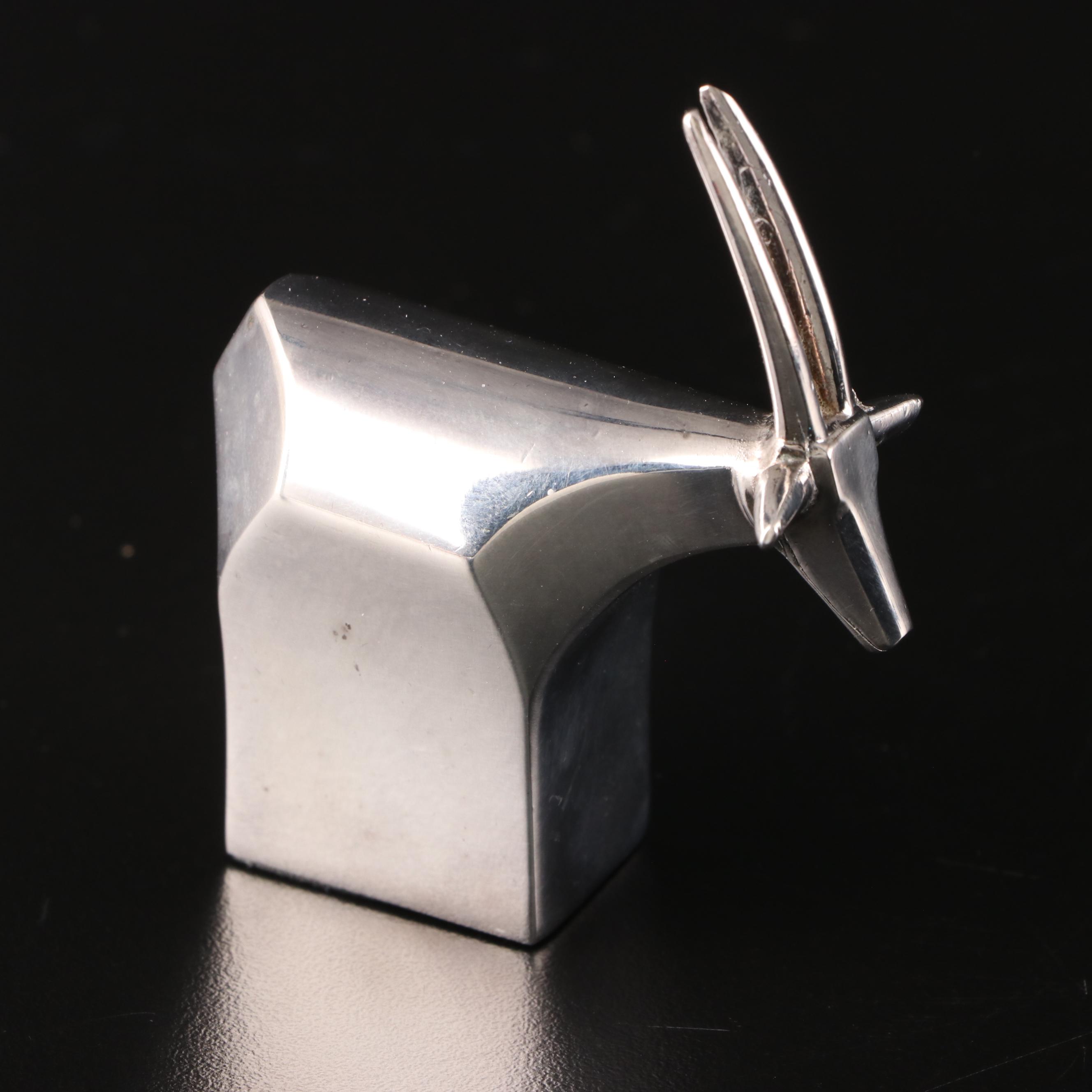 Dansk Silver Plate Miniature Animal Paperweights