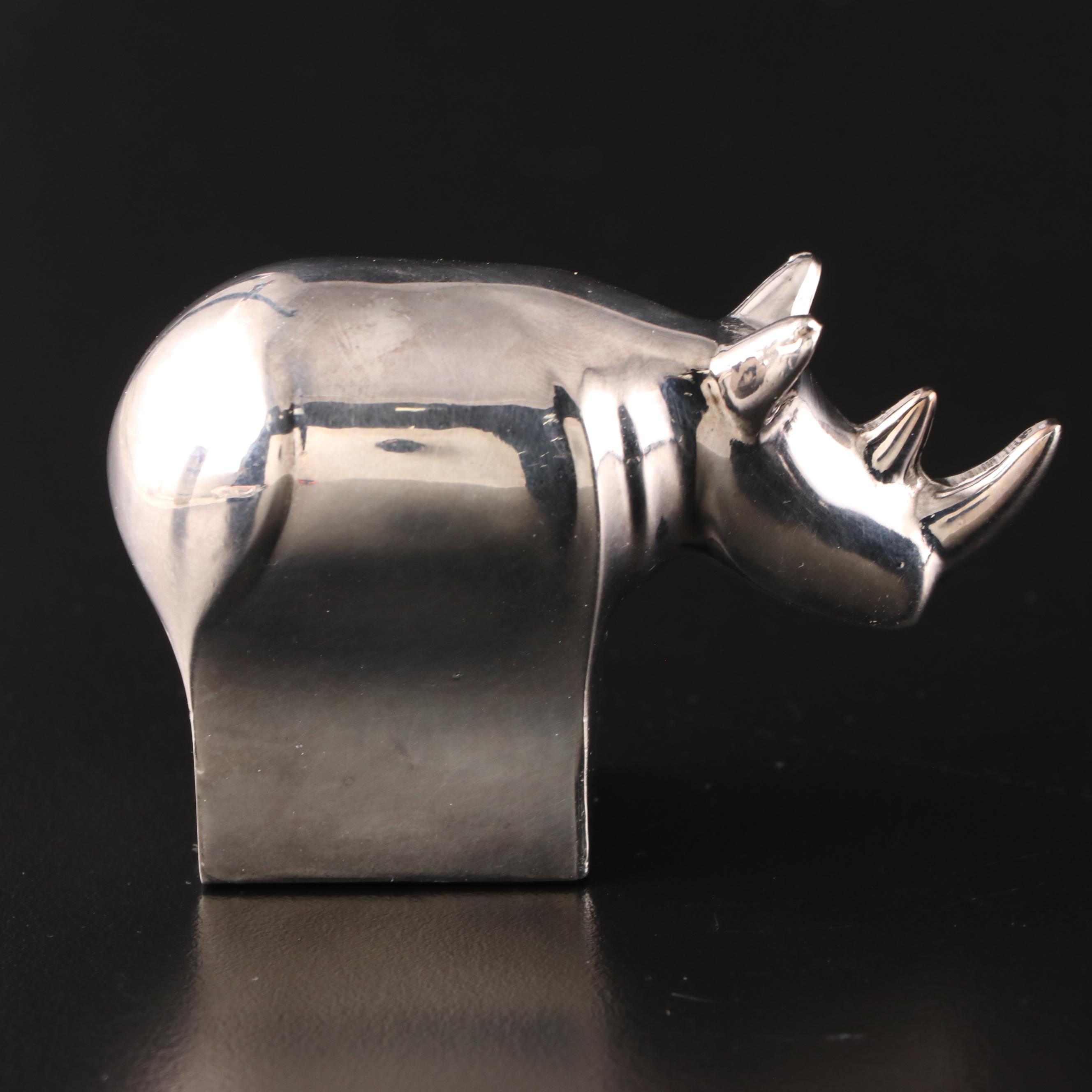 Dansk Silver Plate Miniature Animal Paperweights