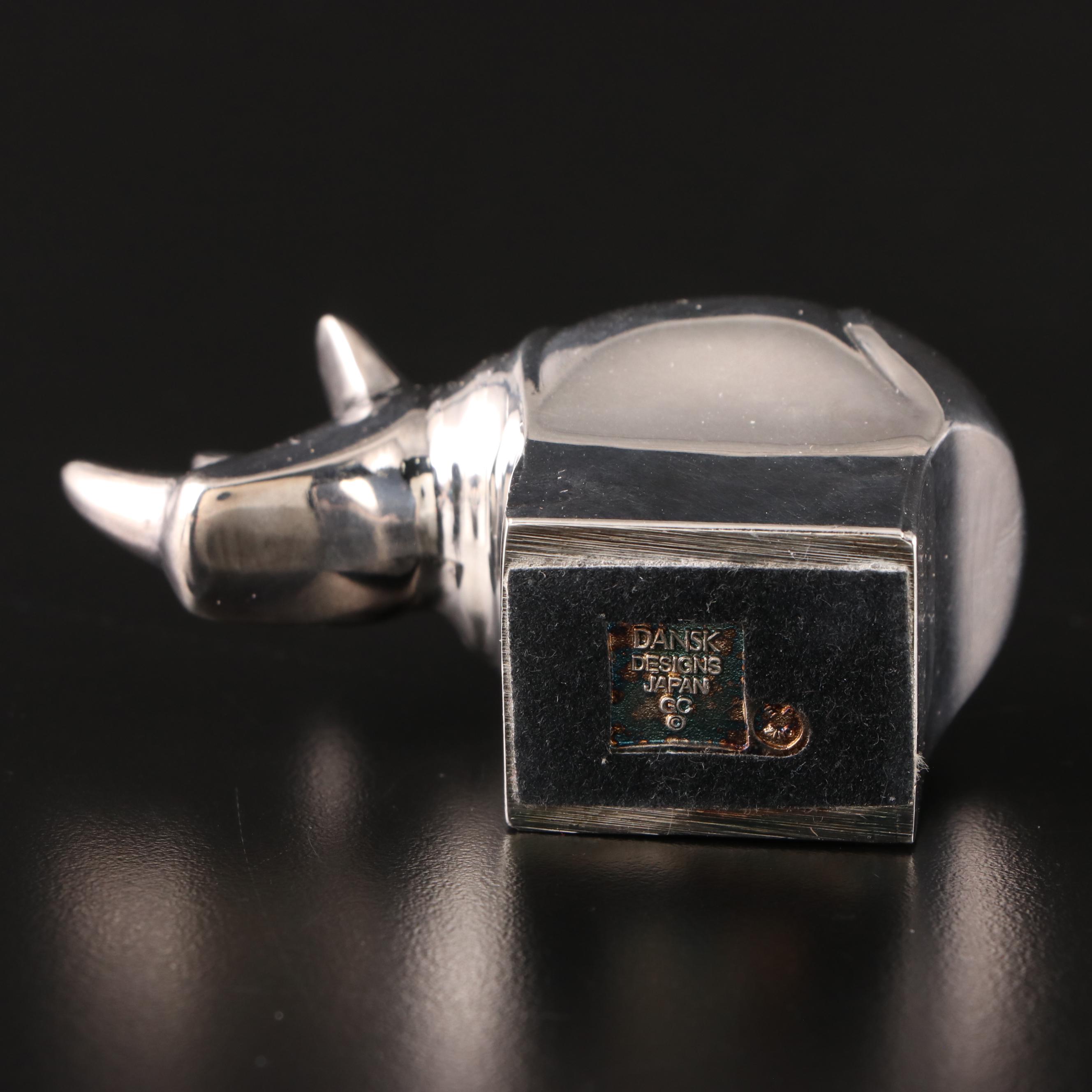 Dansk Silver Plate Miniature Animal Paperweights