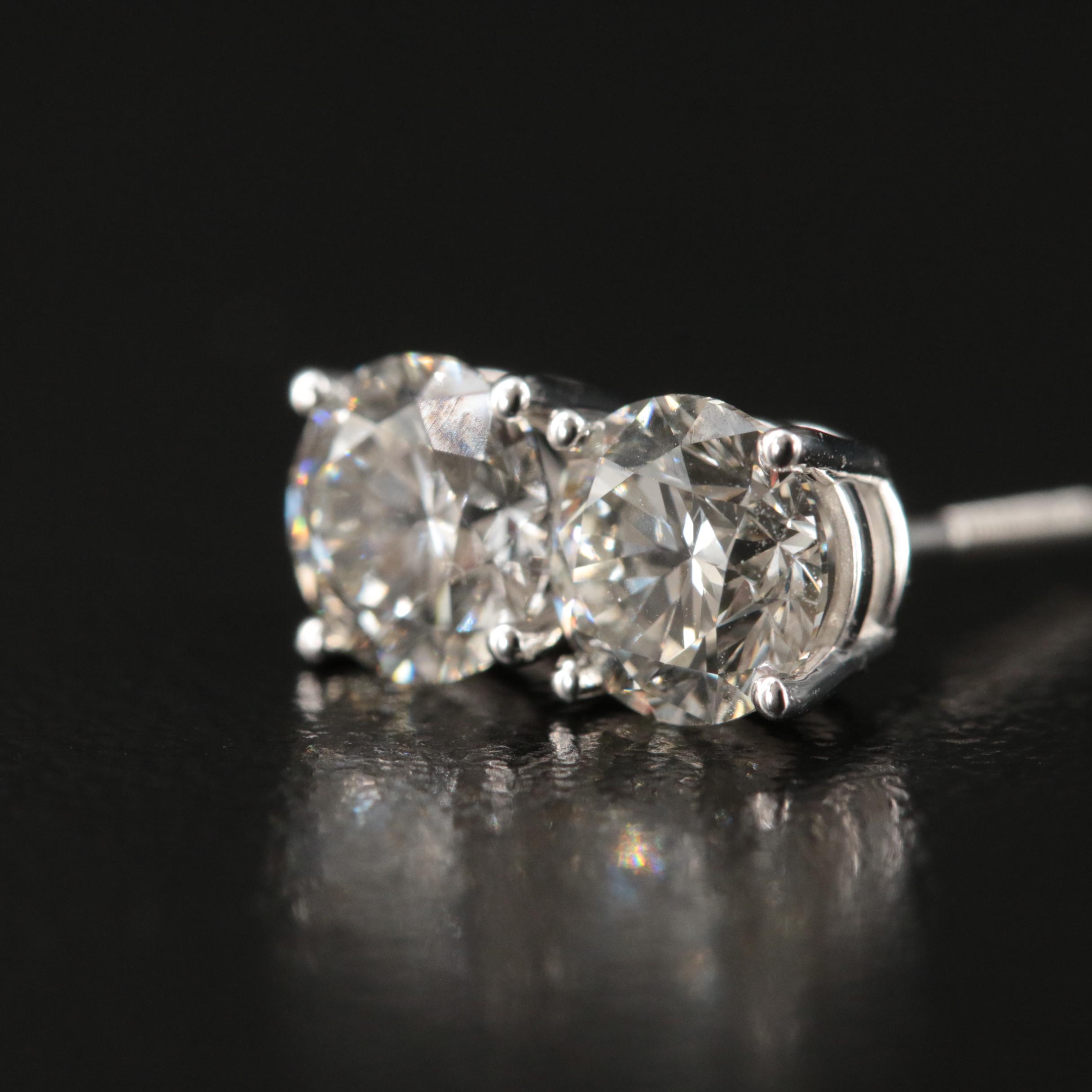 14K 1.50 CTW Lab Grown Diamond Stud Earrings