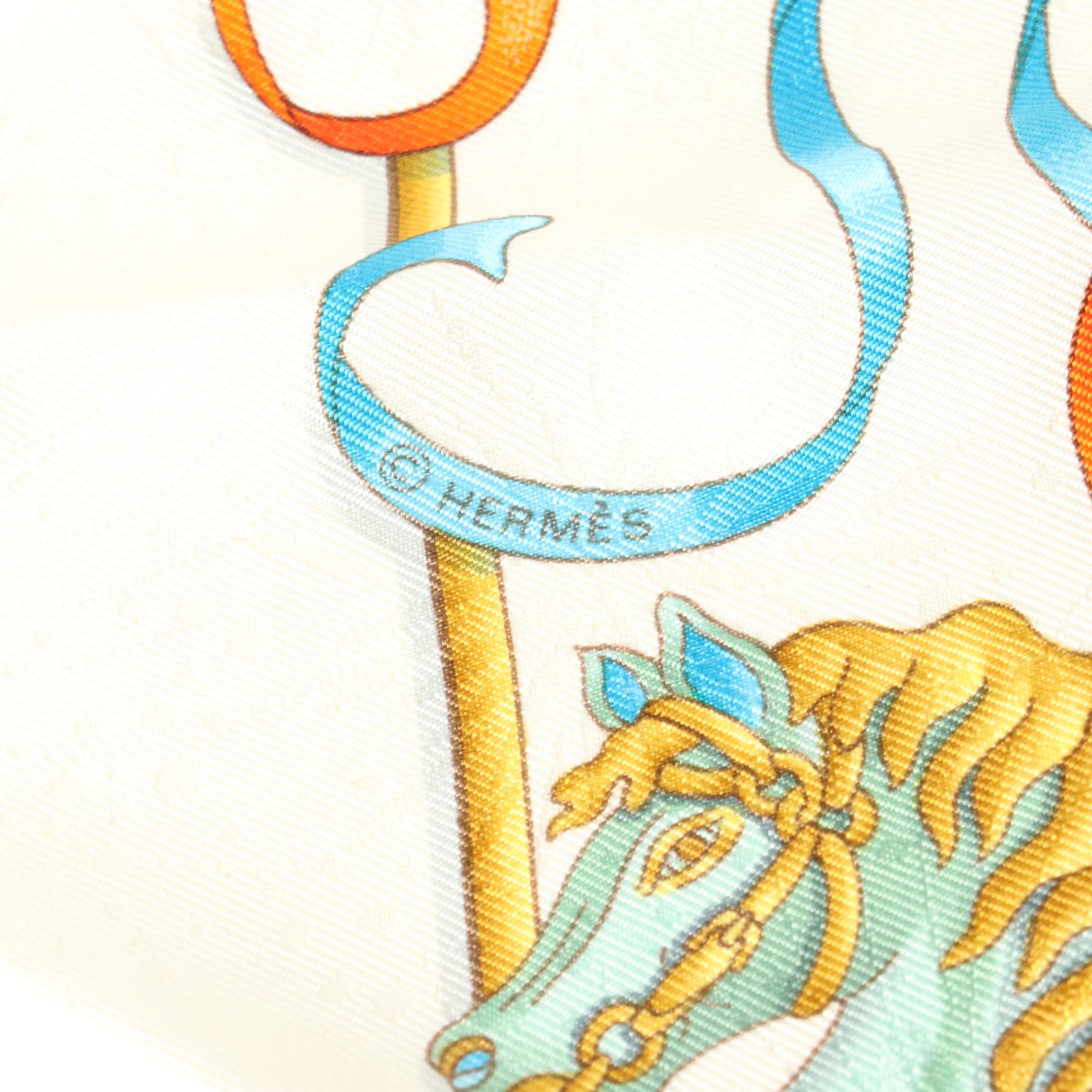 Hermès "Luna Park" Scarf 90 in Silk Jacquard