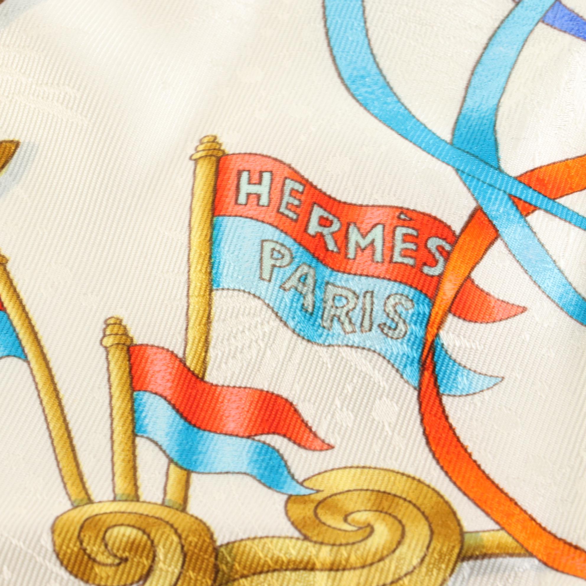 Hermès "Luna Park" Scarf 90 in Silk Jacquard