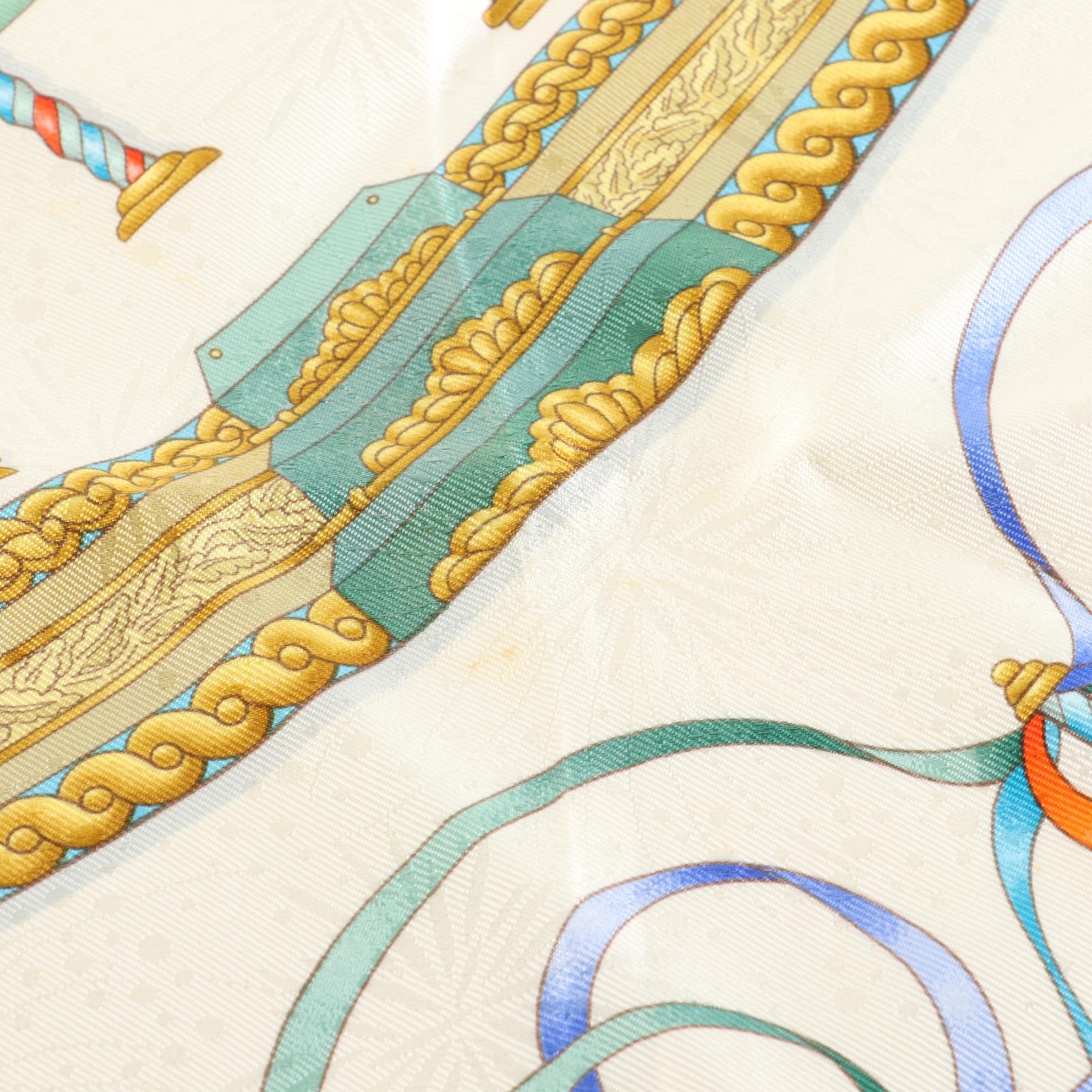 Hermès "Luna Park" Scarf 90 in Silk Jacquard