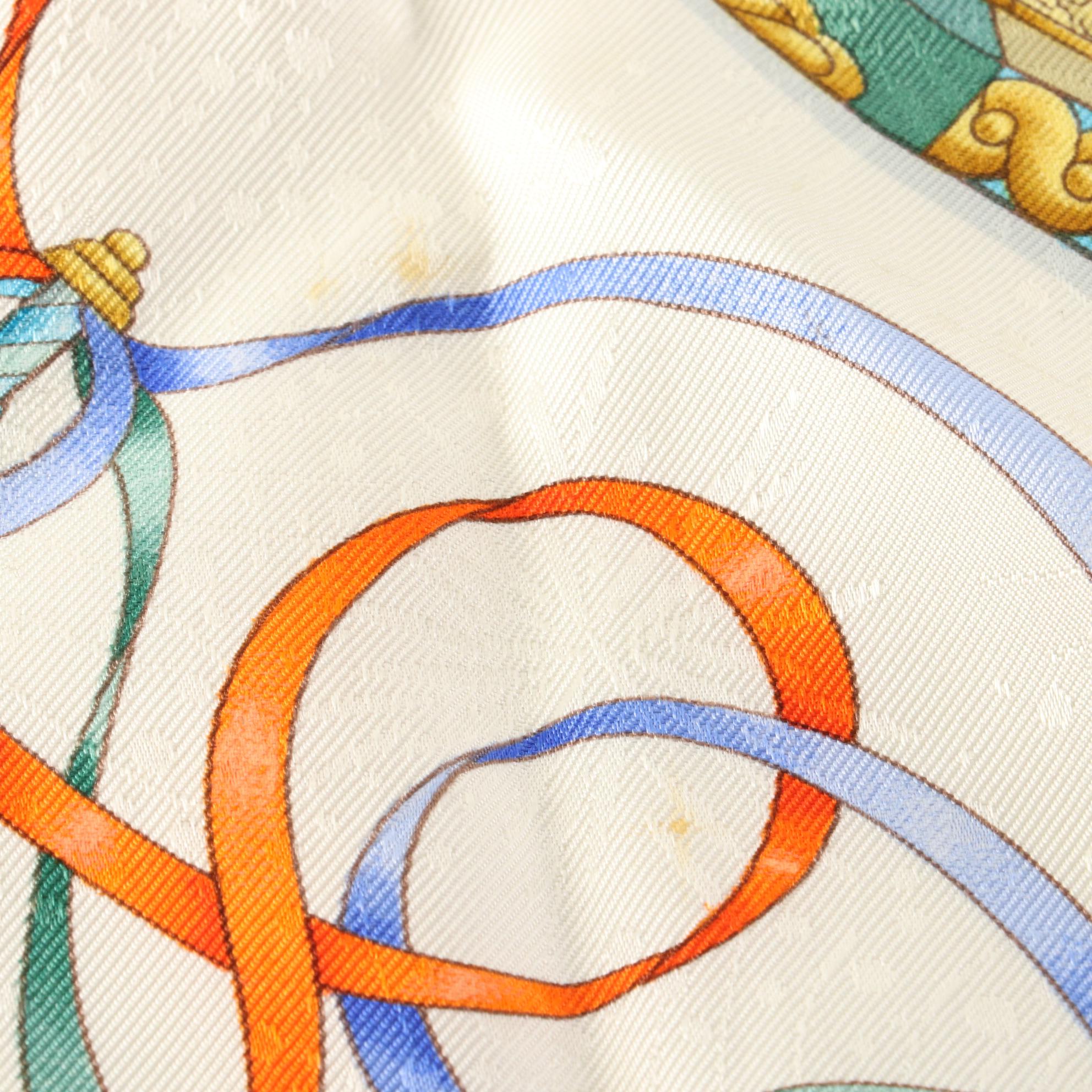 Hermès "Luna Park" Scarf 90 in Silk Jacquard