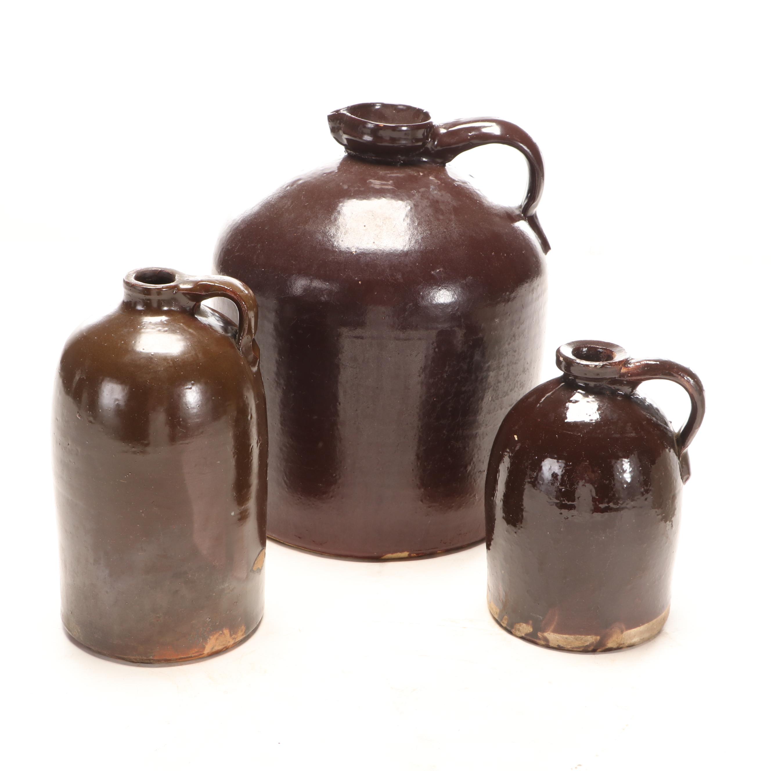 Salt Glazed Stoneware Jugs and Crocks