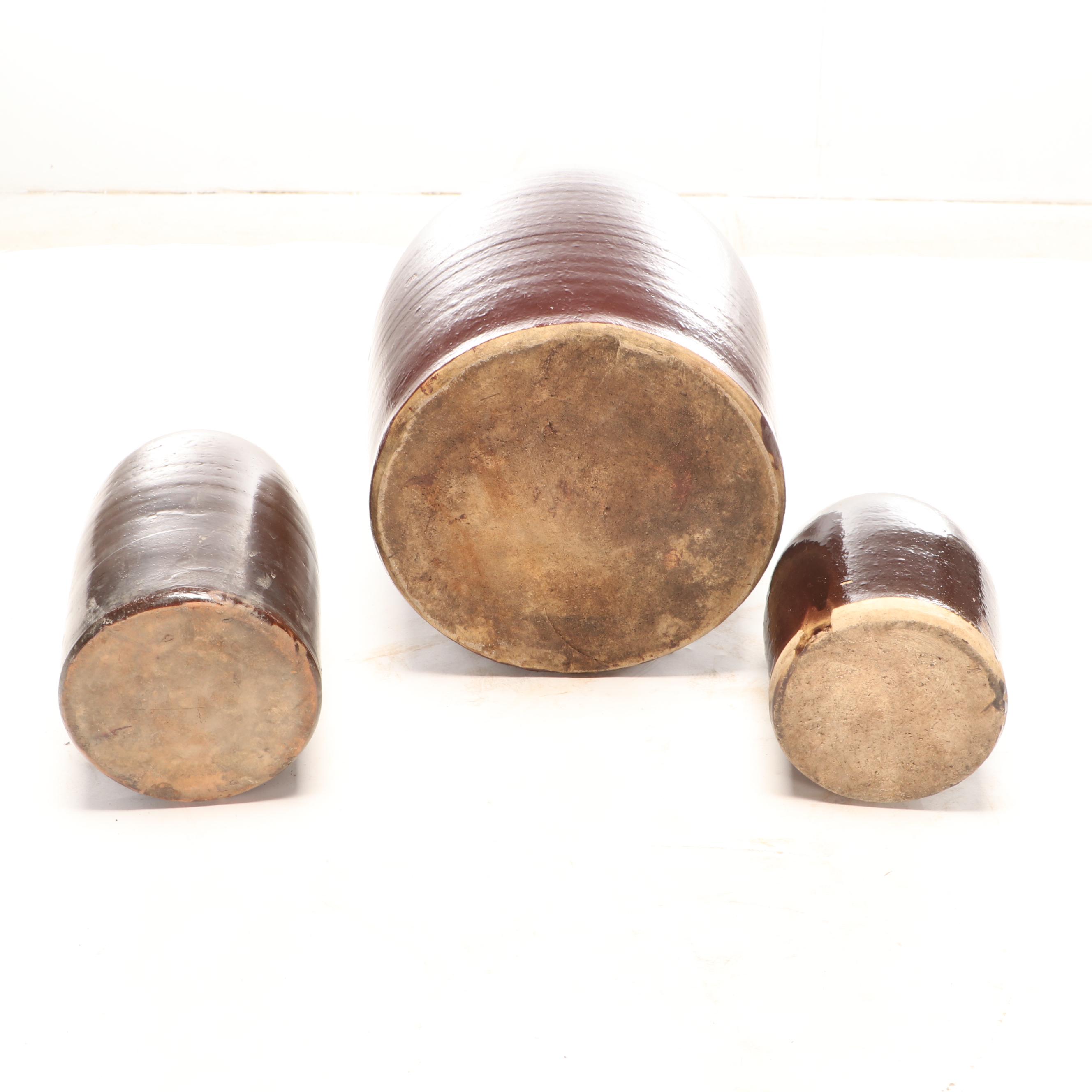 Salt Glazed Stoneware Jugs and Crocks