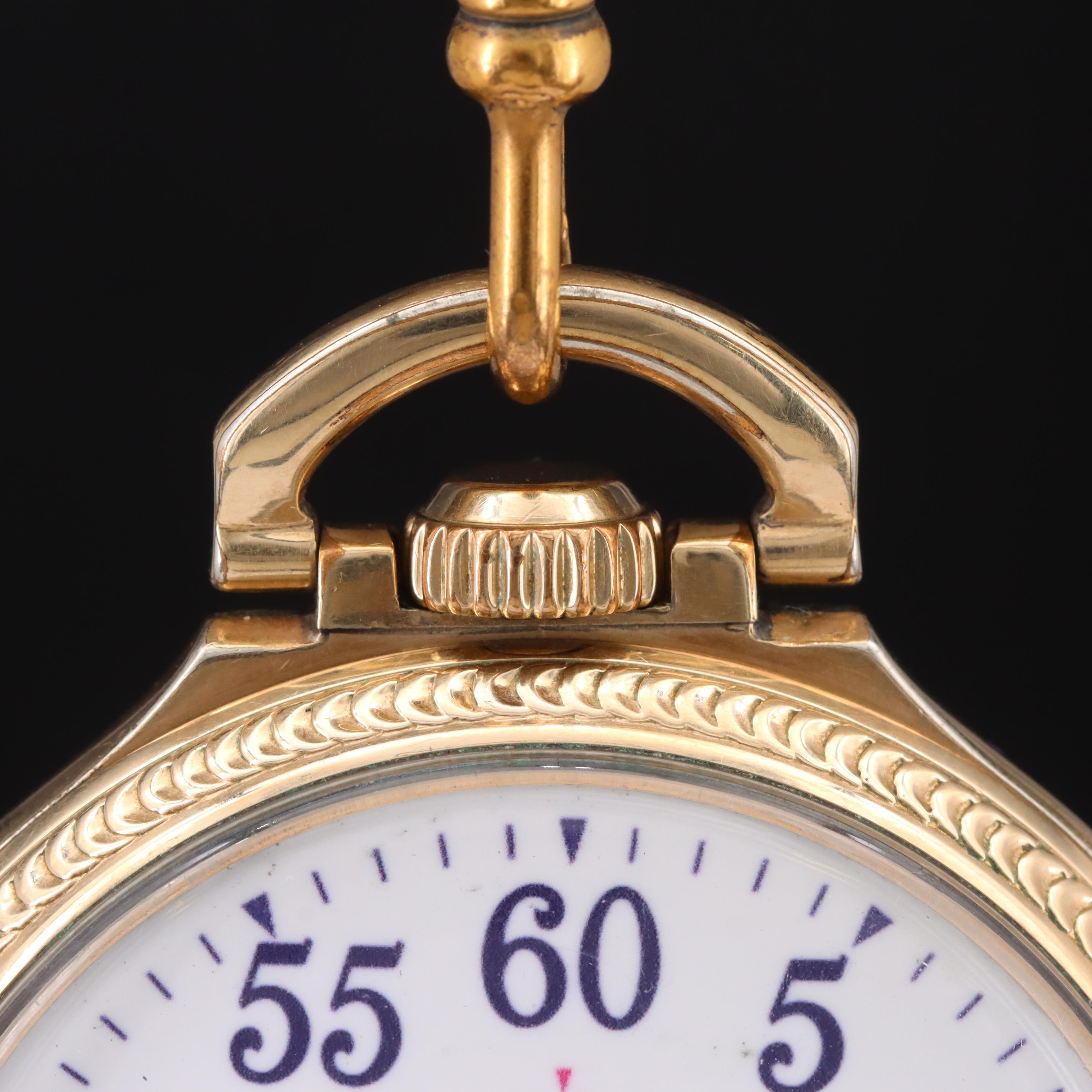 1918 Hamilton Reproduction Ferguson Dial Railroad Pocket Watch