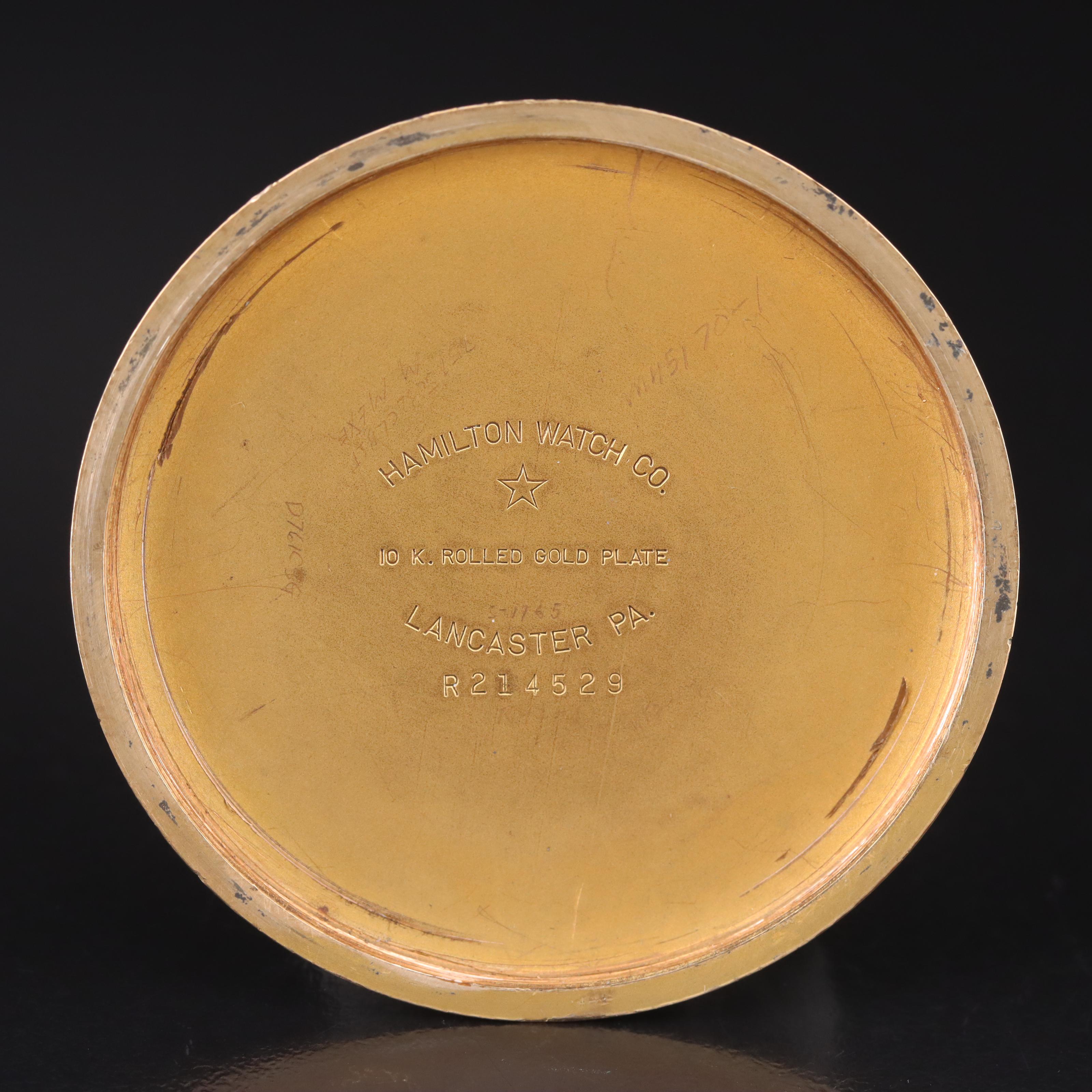 1918 Hamilton Reproduction Ferguson Dial Railroad Pocket Watch