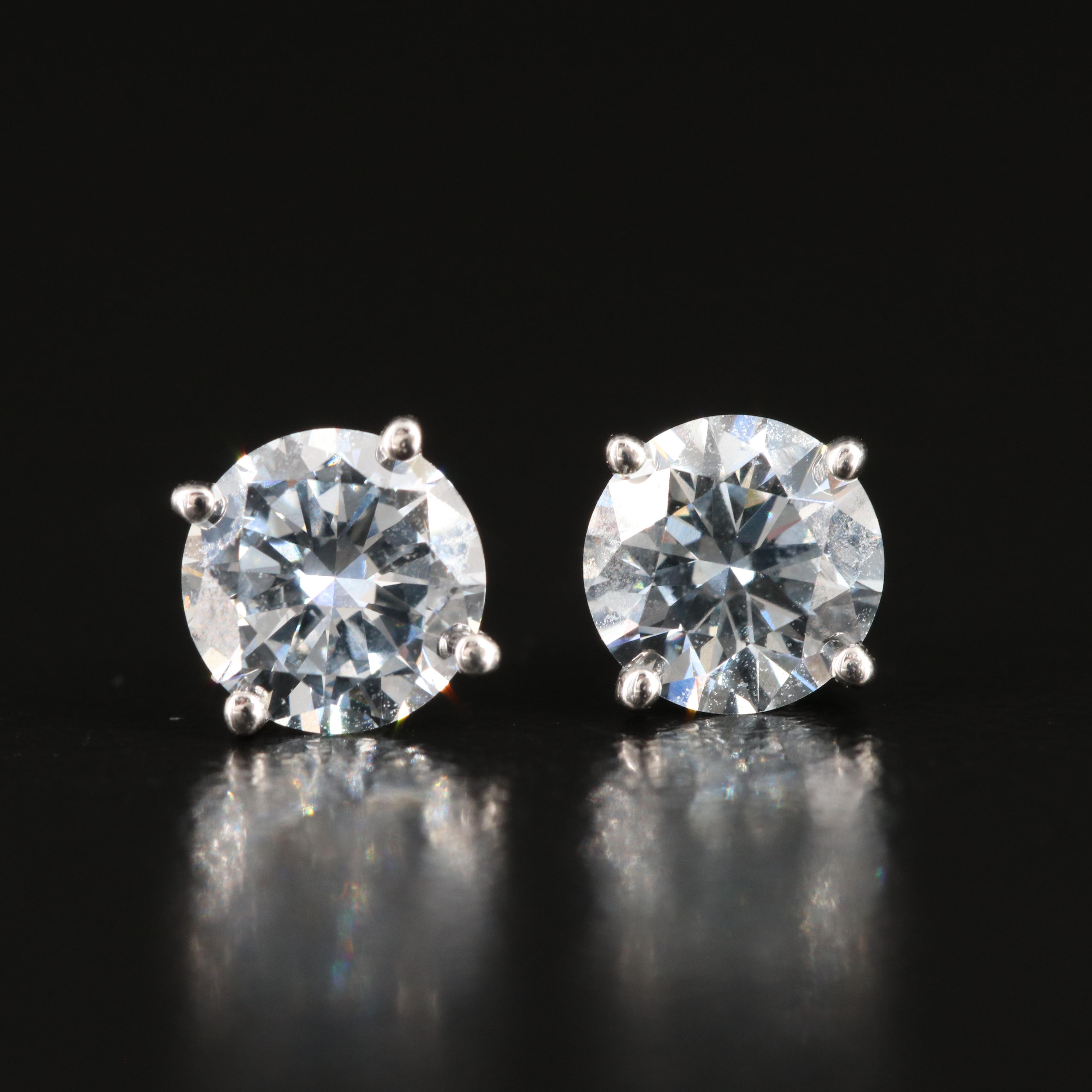 14K 1.30 CTW Lab Grown Diamond Stud Earrings