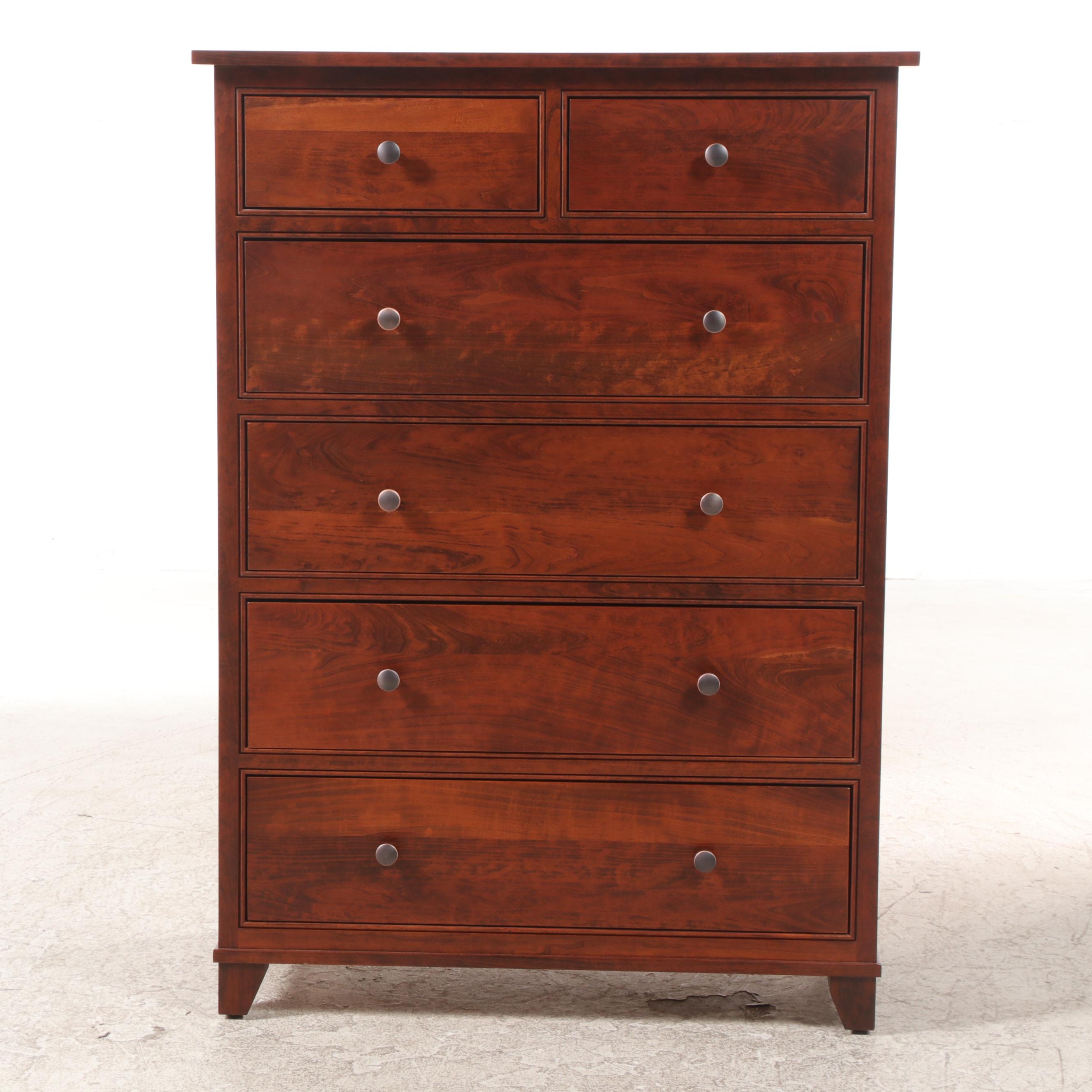 Miller Bedrooms Shaker Style Cherrywood Six-Drawer Chest