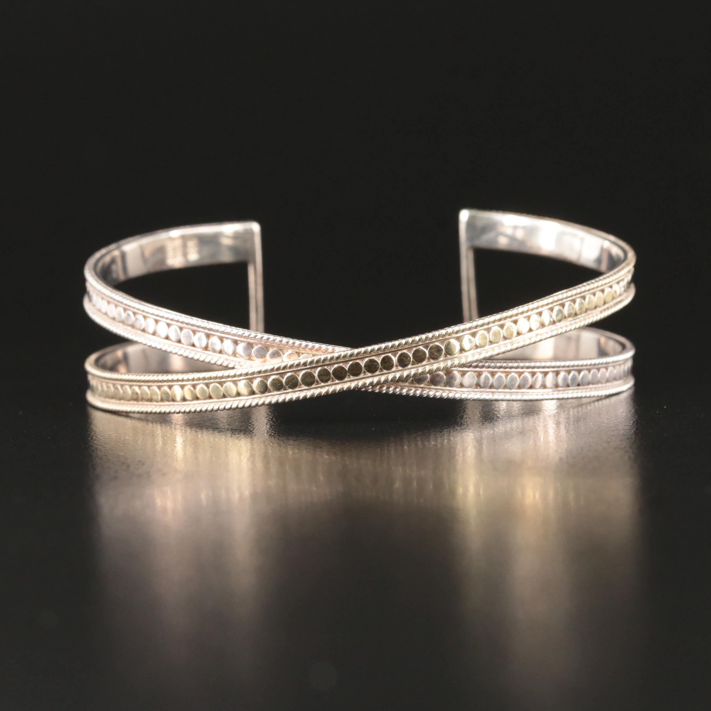 Anna Beck Sterling Crossover Cuff