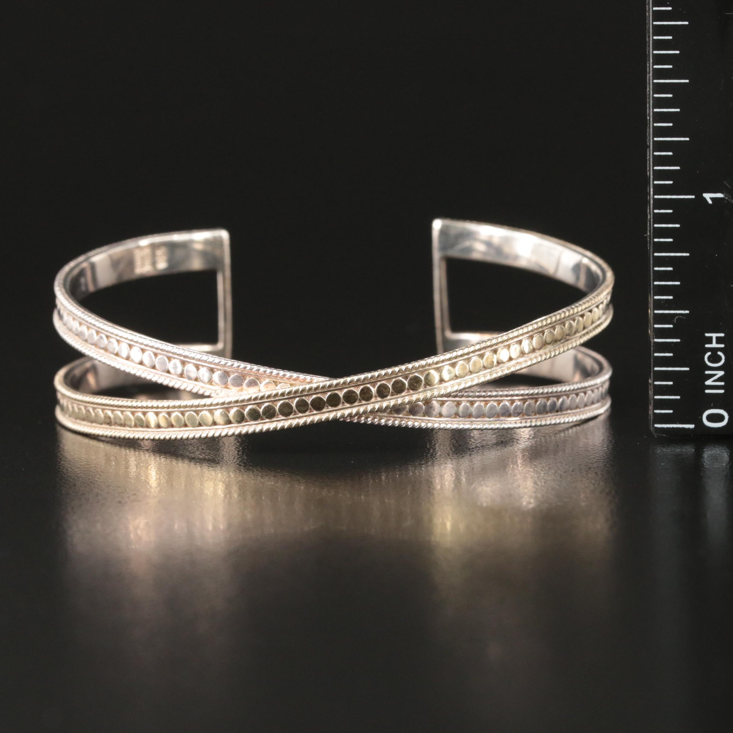 Anna Beck Sterling Crossover Cuff