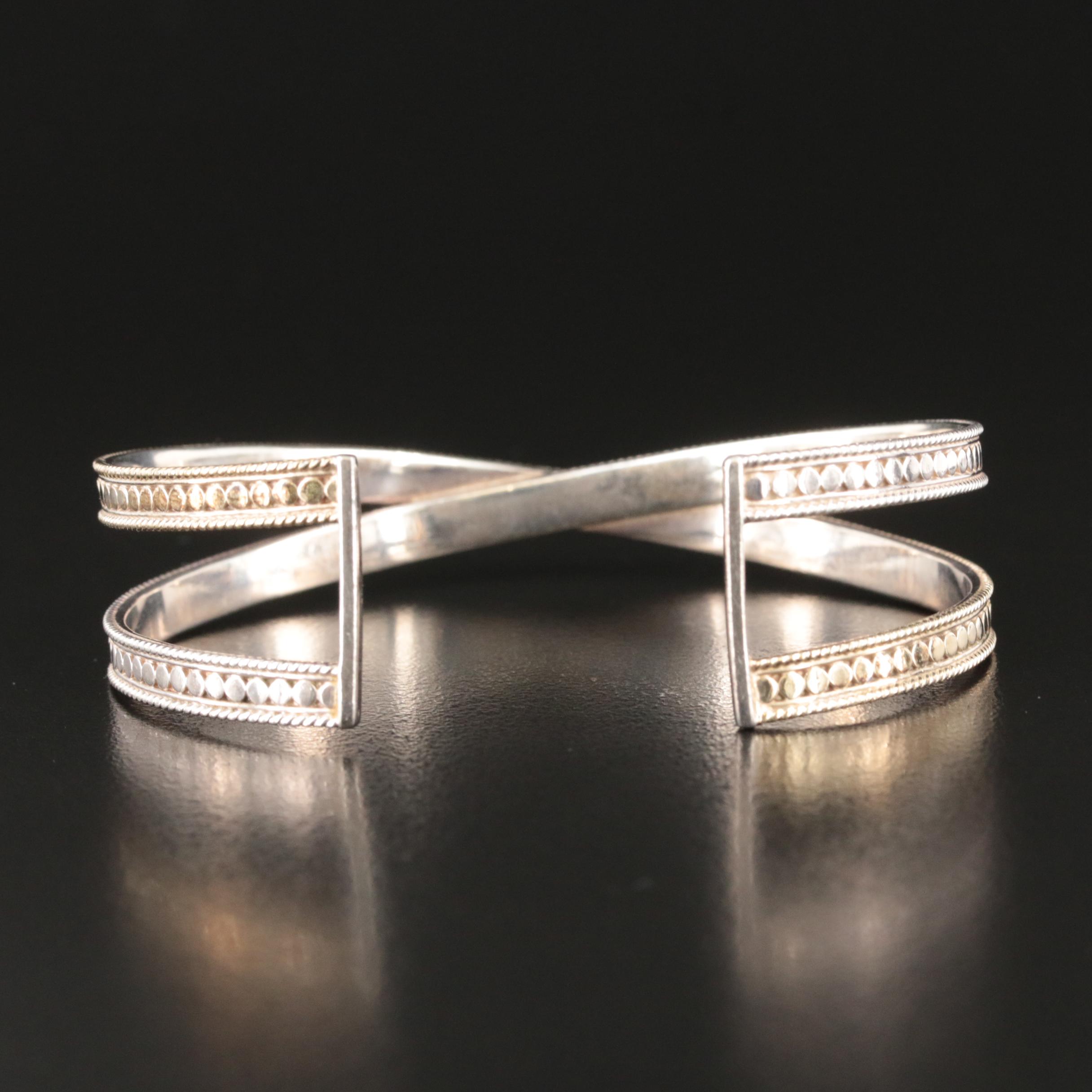 Anna Beck Sterling Crossover Cuff